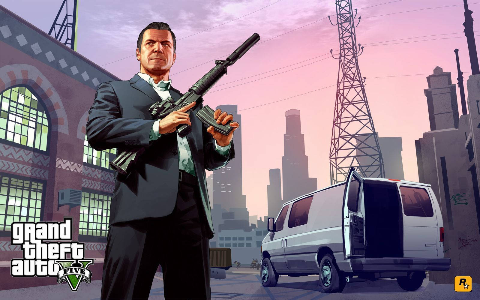 1080p GTA 5 মাইকেল ডি সান্তা ওয়ালপেপার