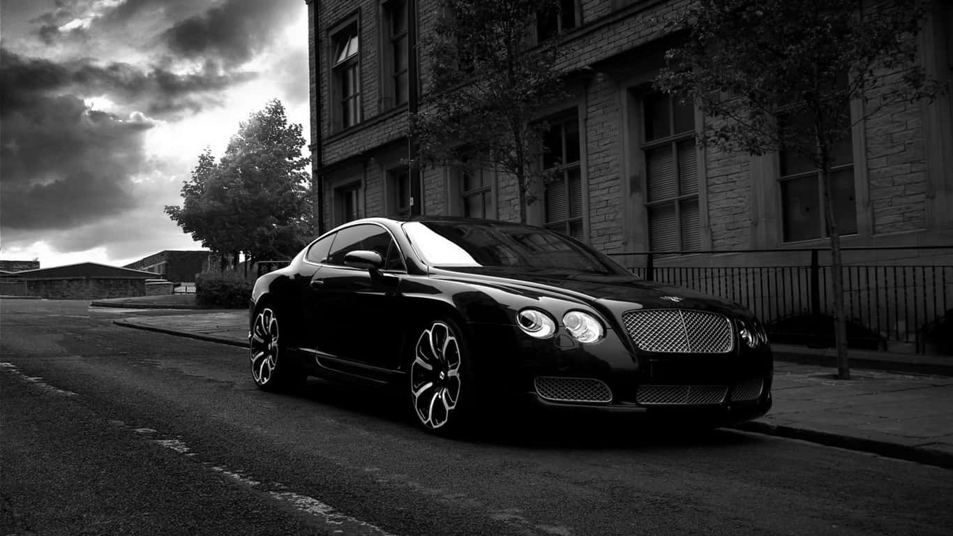 1366x768 Bentley ব্যাকগ্রাউন্ড কালো এবং সাদা ছবি Bentley Continental GT ওয়ালপেপার