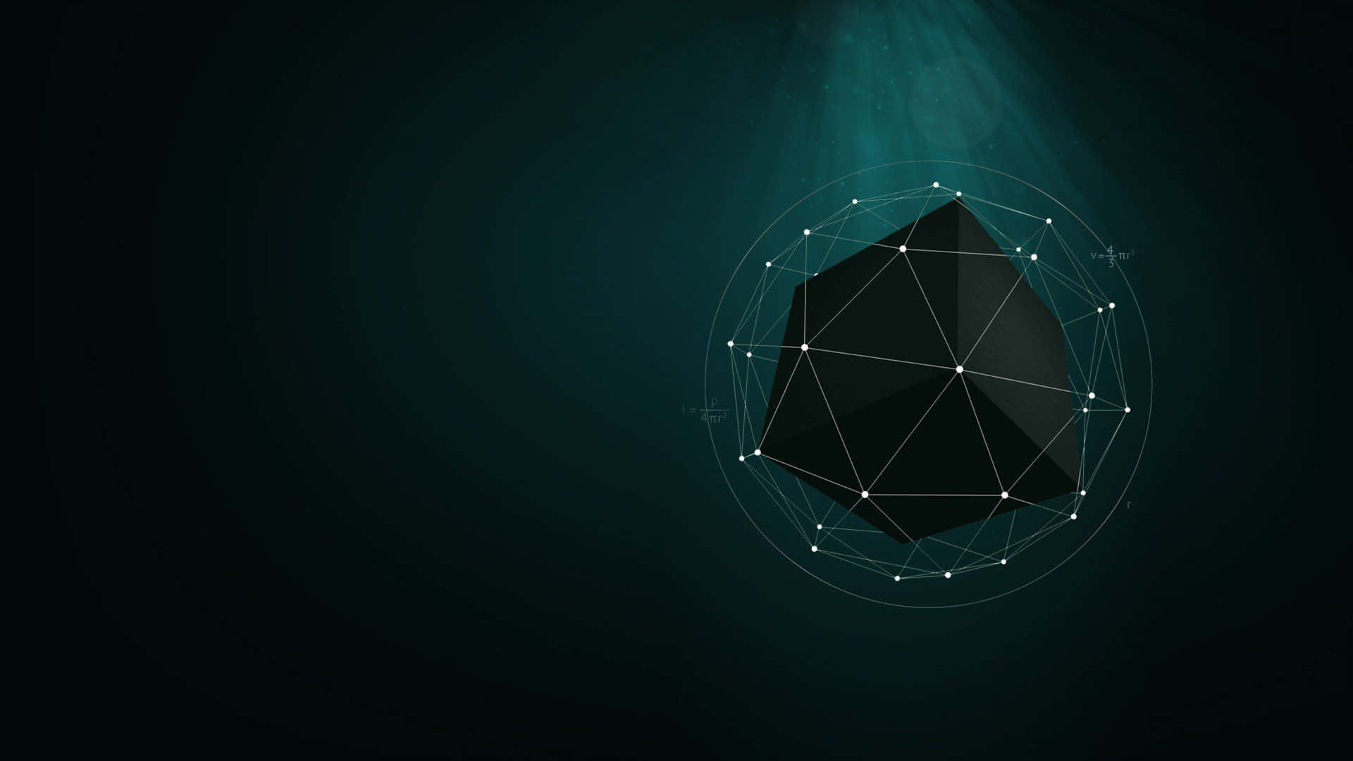 1920 X 1080 মিনিমালিস্ট ব্ল্যাক কিউব ওয়ালপেপার