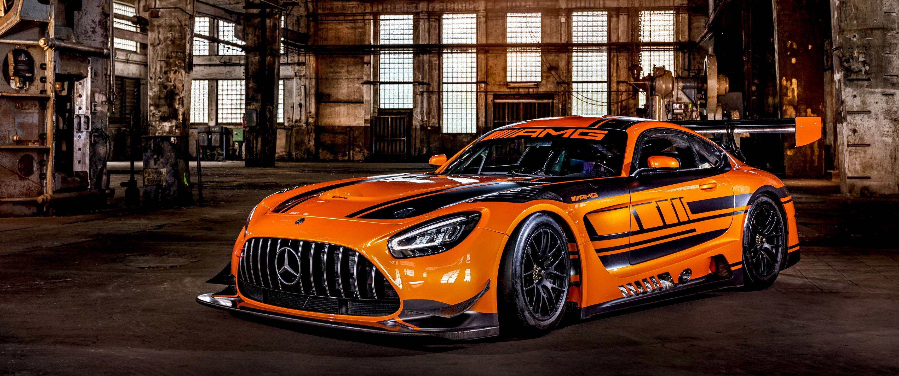 3440x1440 গাড়ি Mercedes-AMG GT3 ওয়ালপেপার