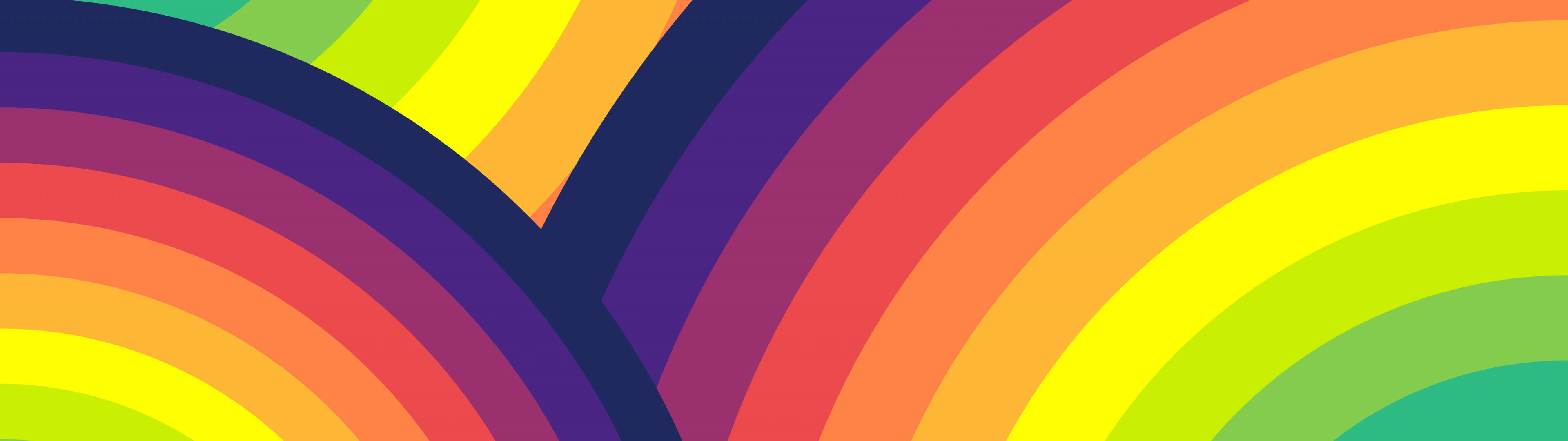 3840x1080 4K রেইনবো ওয়ালপেপার