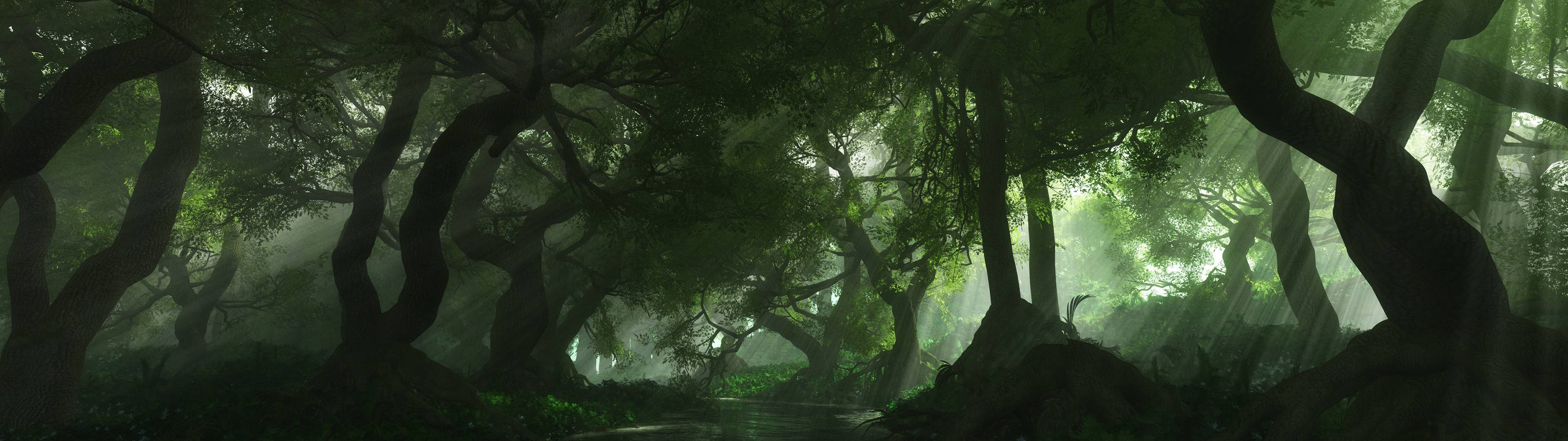 3840x1080 এইচডি ডুয়াল মনিটর বন