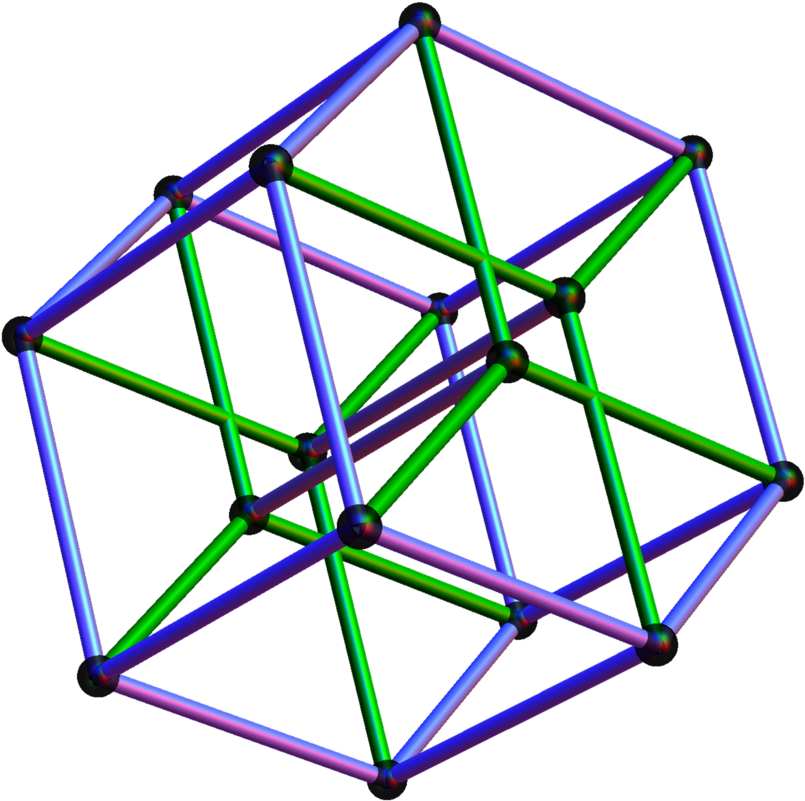 3D জ্যামিতিক কাঠামো রেন্ডারিং ওয়ালপেপার