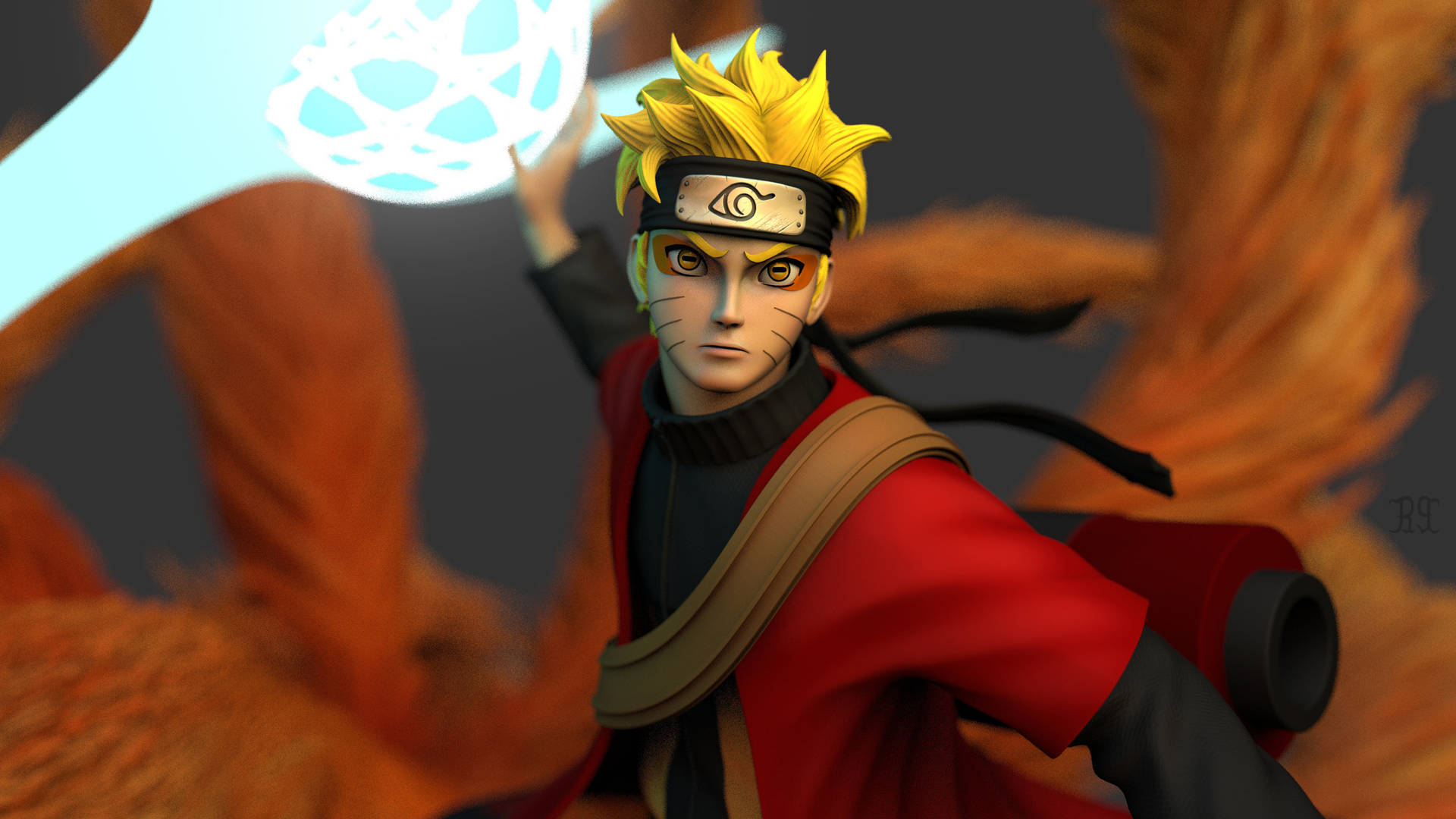 3D Naruto 4K ঋষি মোড ওয়ালপেপার — নারুটো ৪কে গিফ ওয়ালপেপার