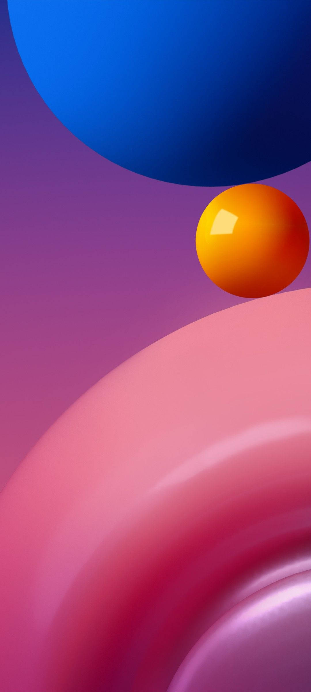 স্যামসাং গ্যালাক্সি 4K অস্বচ্ছ রঙিন বল ওয়ালপেপার
