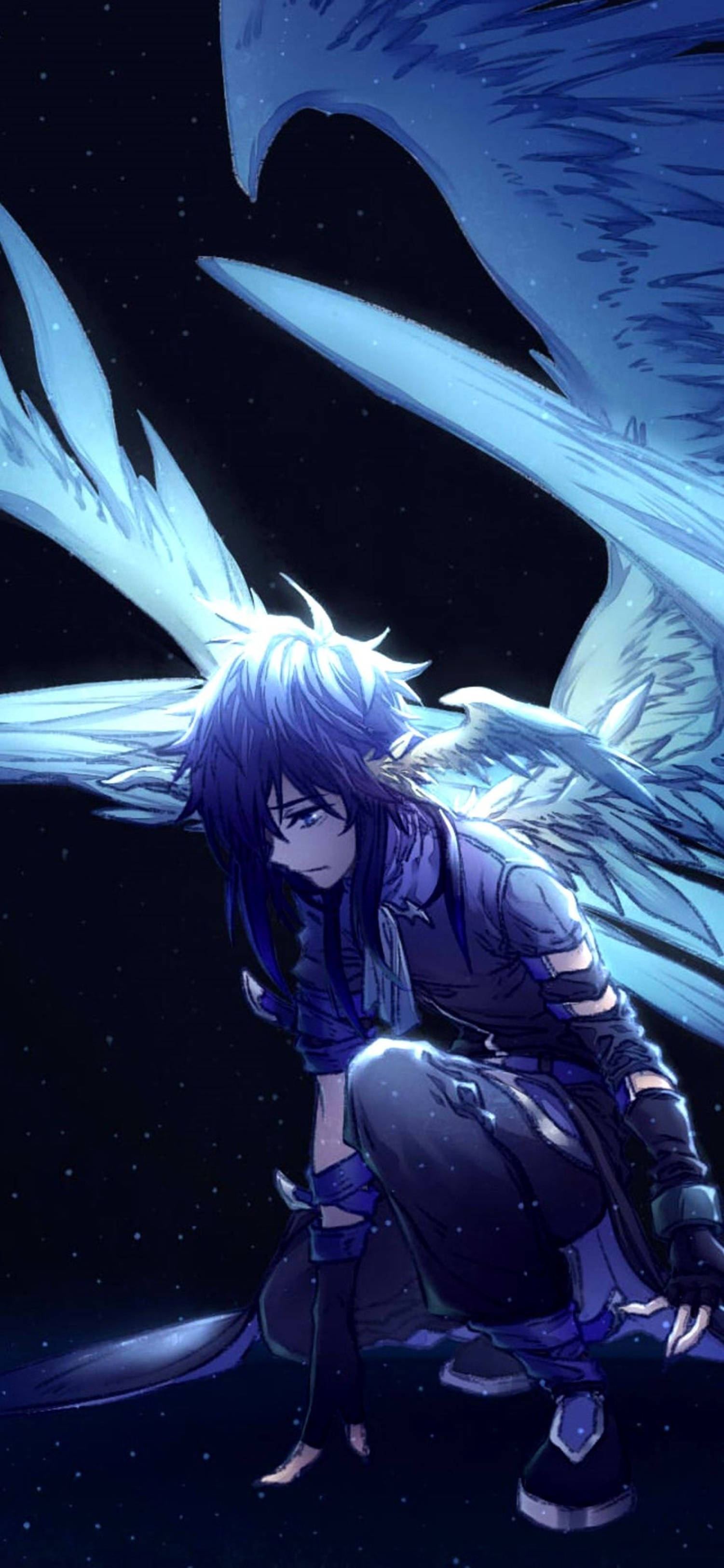 4K Anime আইফোন গ্রঞ্জ অ্যাঞ্জেল বয় ওয়ালপেপার