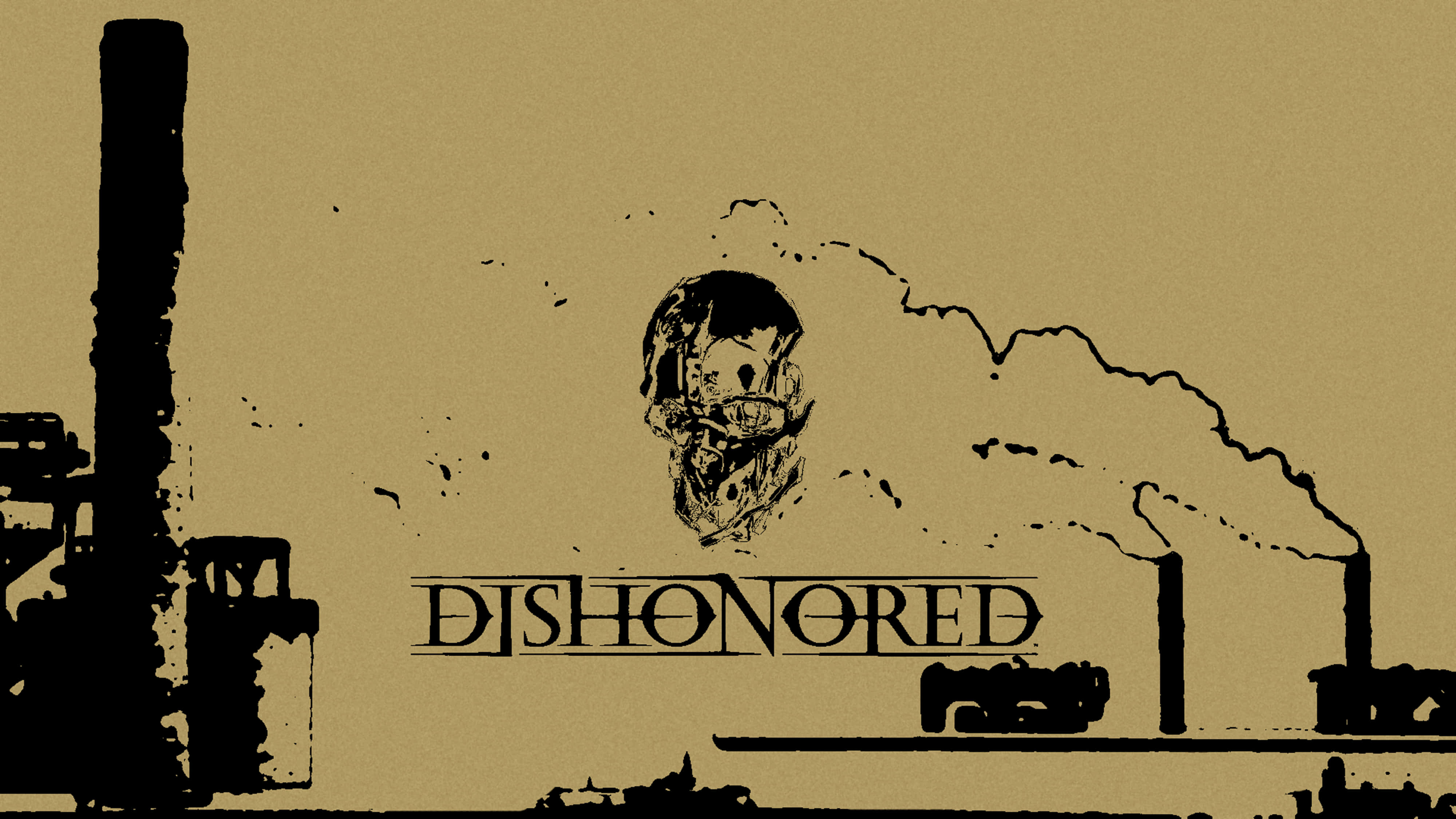 4K Dishonored বাদামী নান্দনিক ওয়ালপেপার