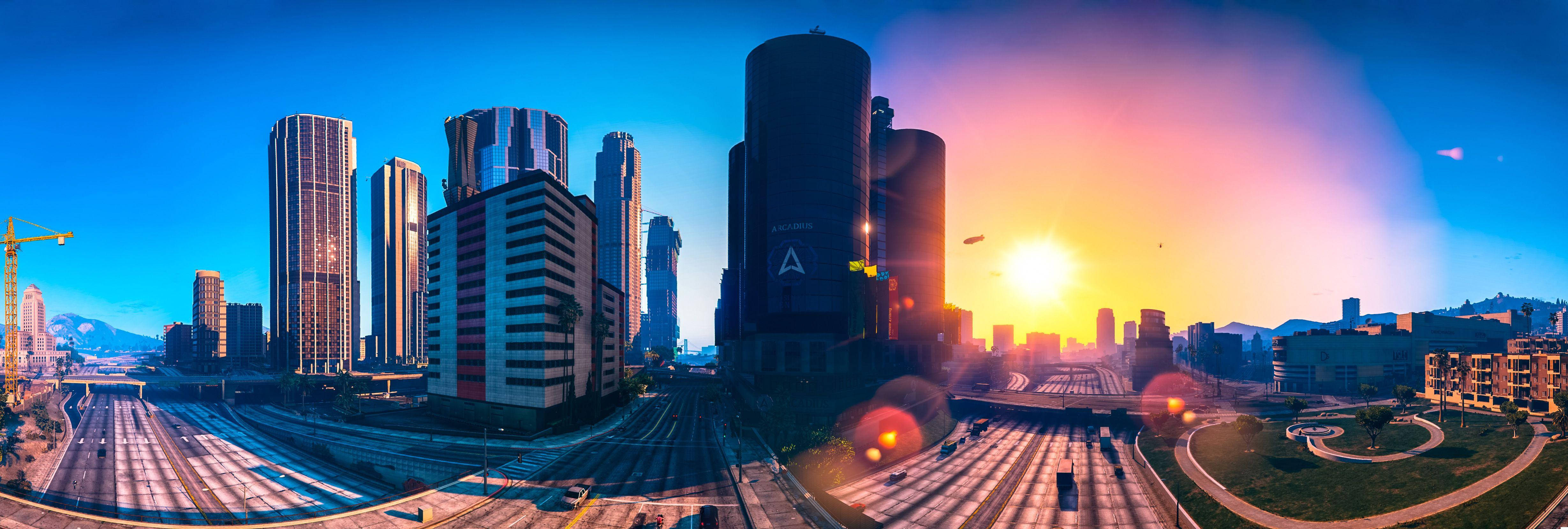 4K GTA 5 লস সান্তোস ভবন ওয়ালপেপার
