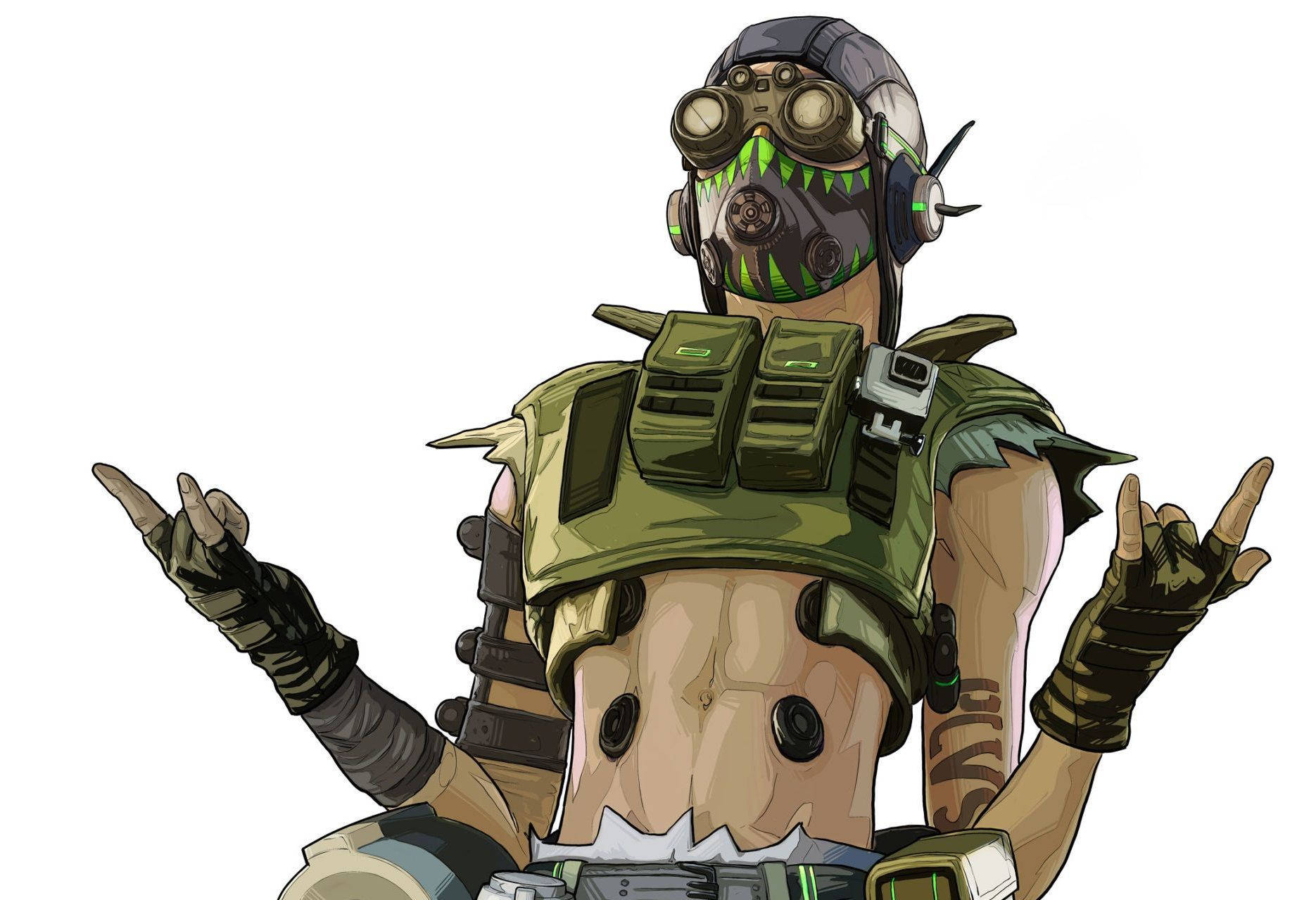 Apex Legends Octane কালো গগলস — কুল জিফ ওয়ালপেপার