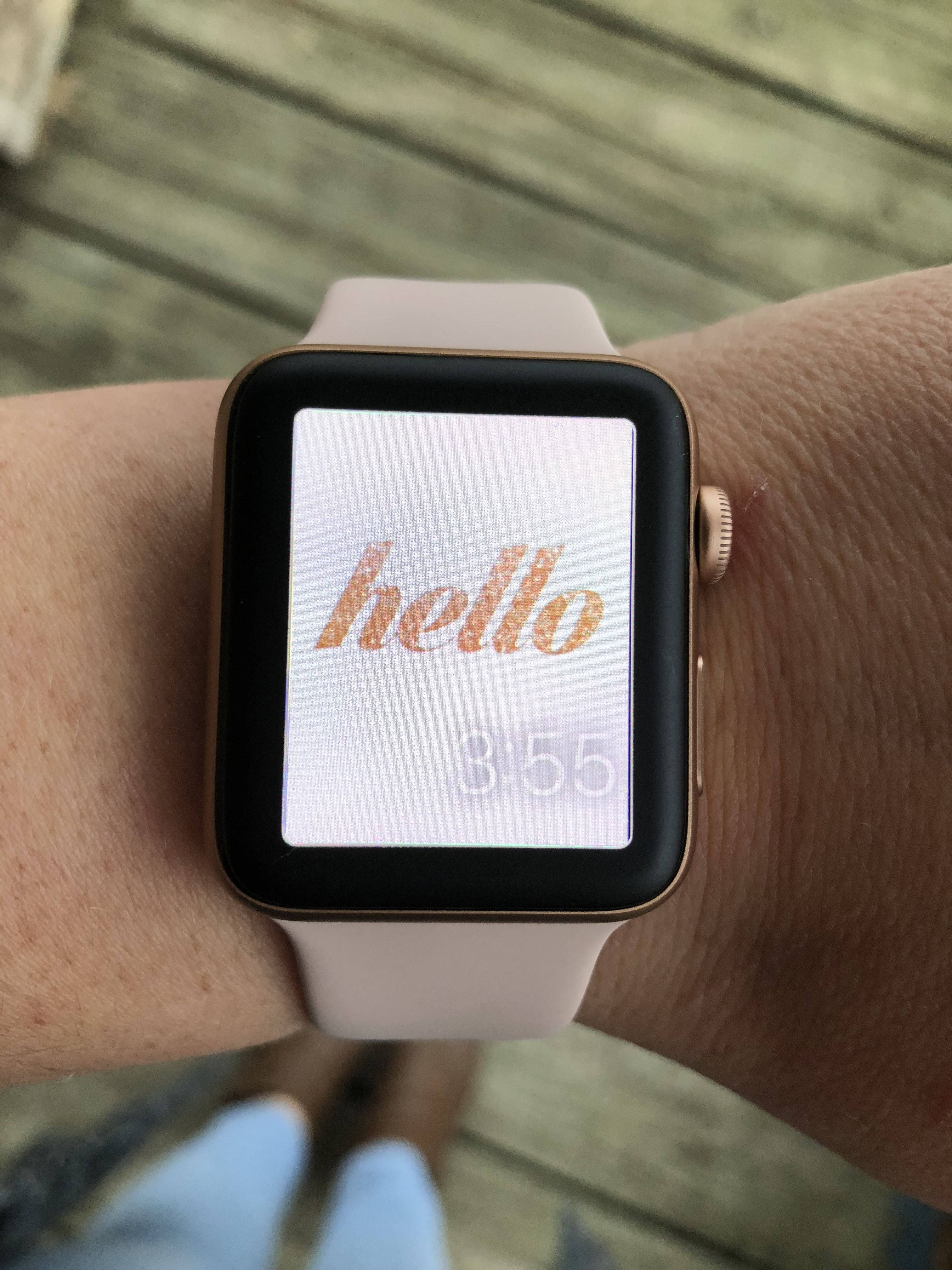 Apple Watch গ্লিটার হ্যালো ডায়াল ওয়ালপেপার