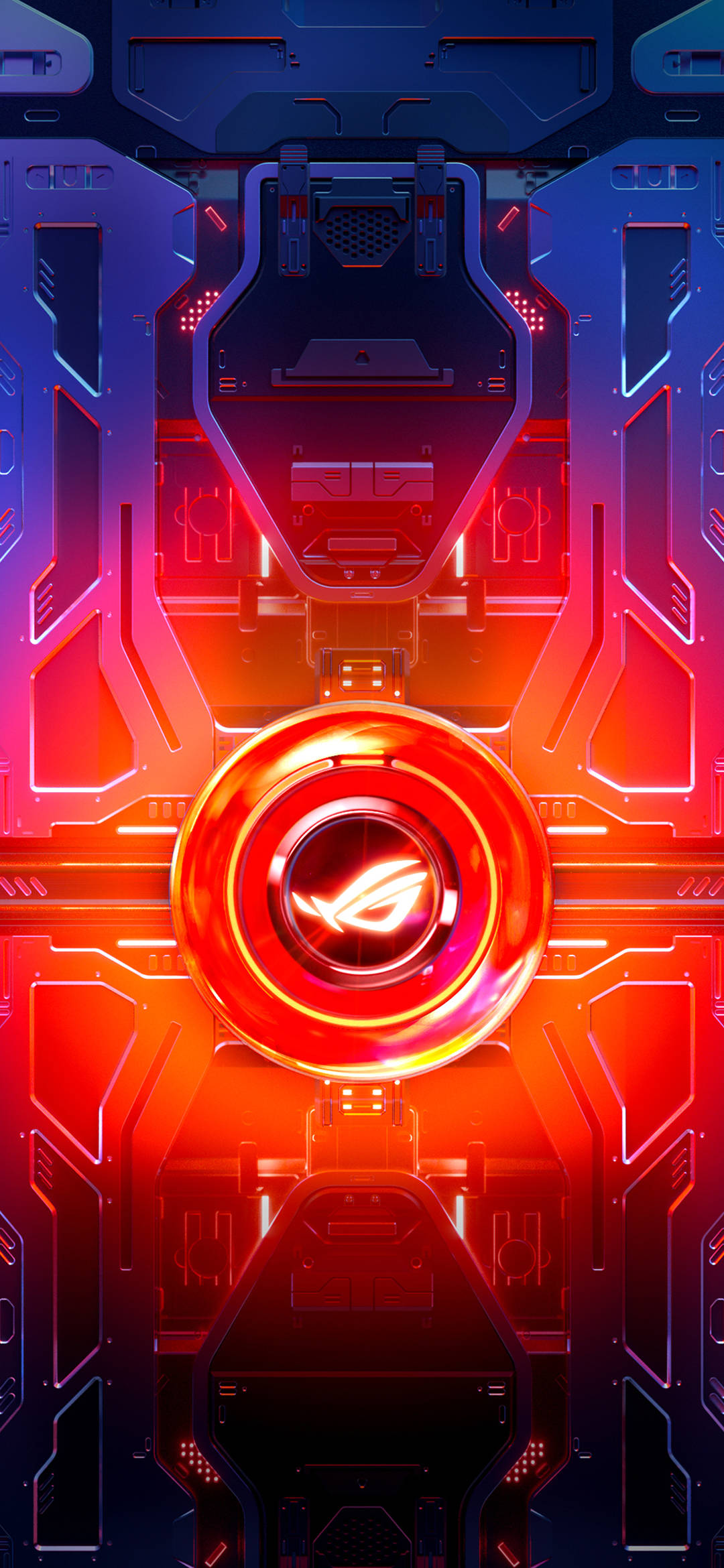 Asus ROG ফোন লাল বৃত্ত ওয়ালপেপার