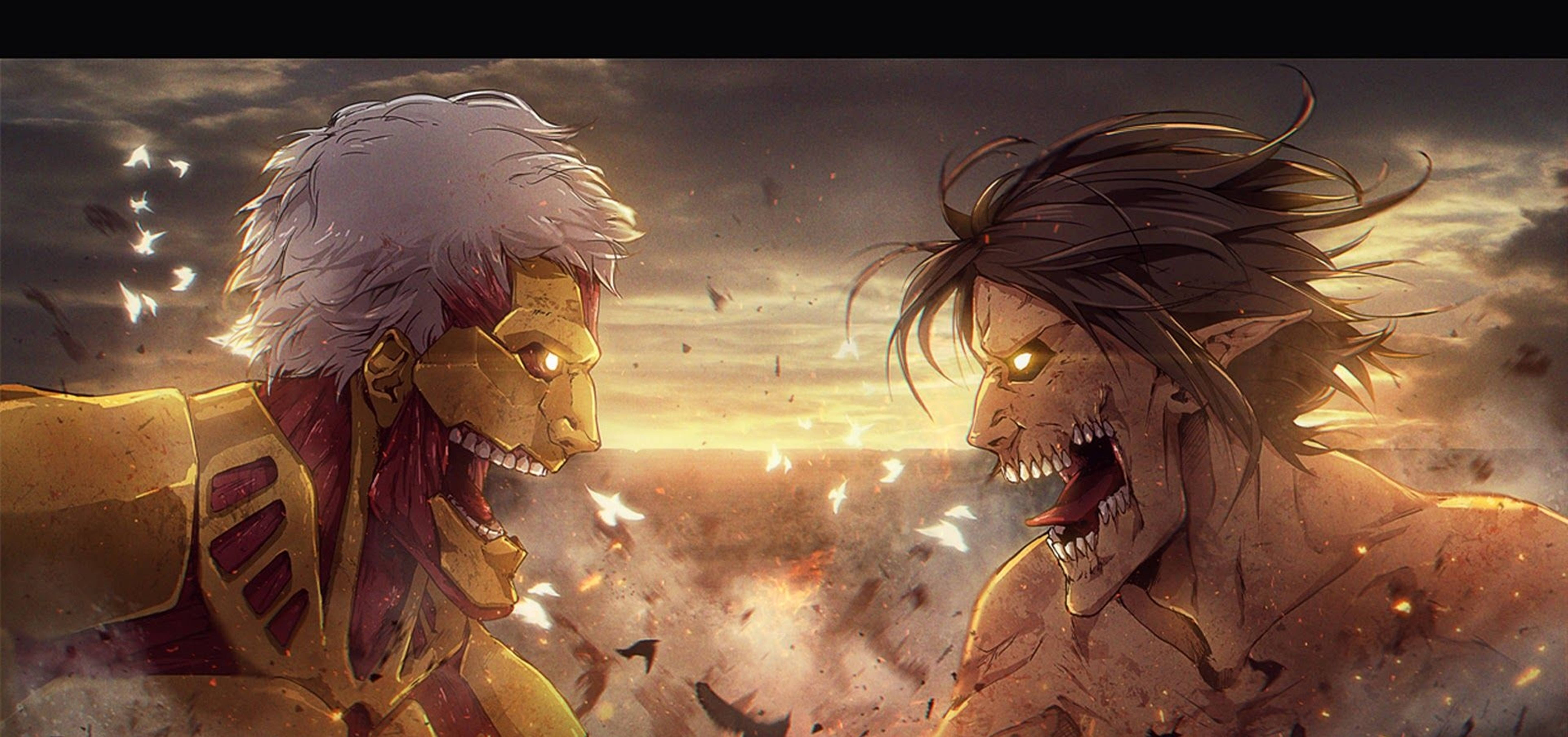 Attack On Titans 4K আক্রমণ টাইটান আর্মার্ড টাইটান ওয়ালপেপার
