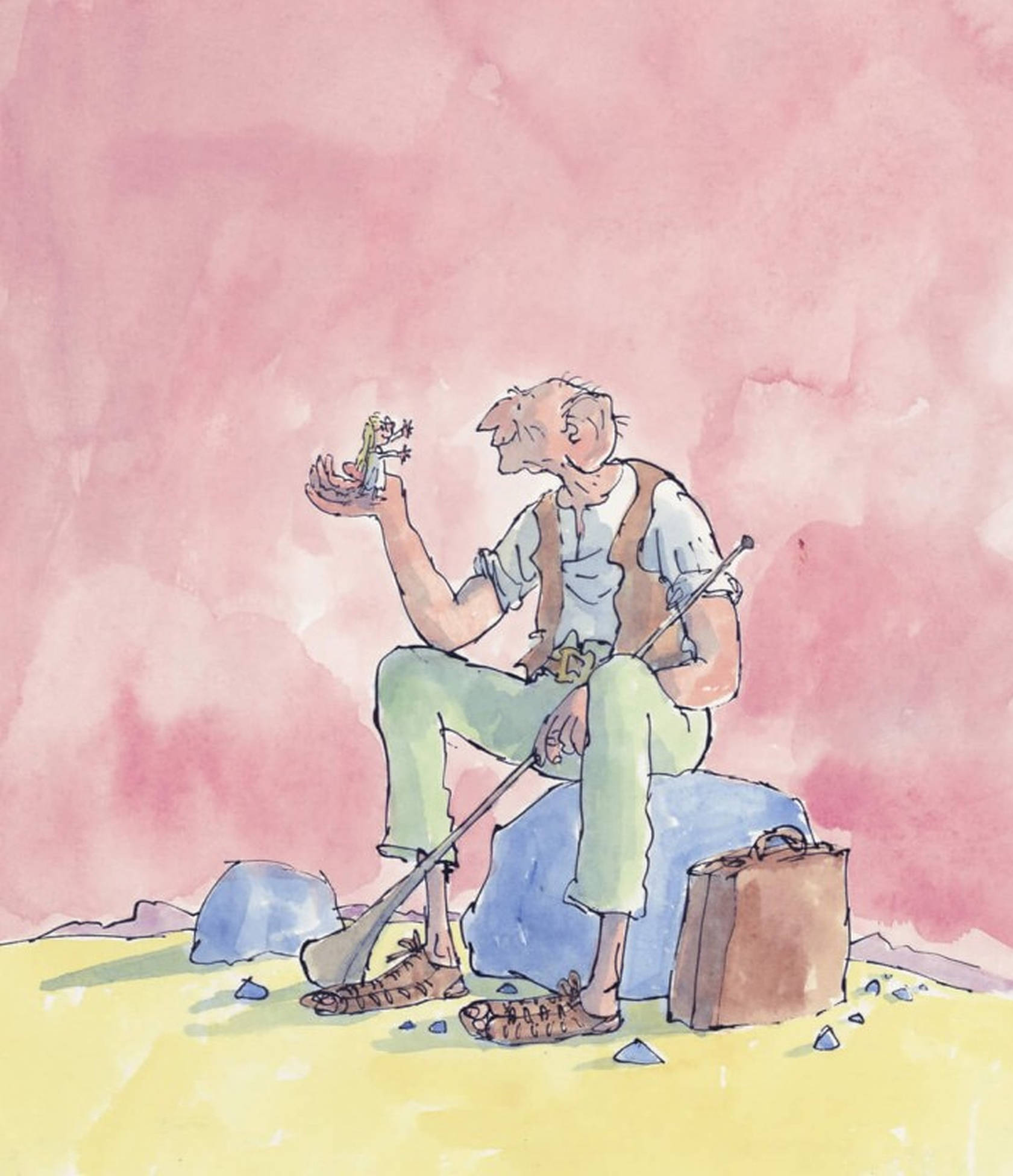 BFG গোলাপী চিত্র ওয়ালপেপার