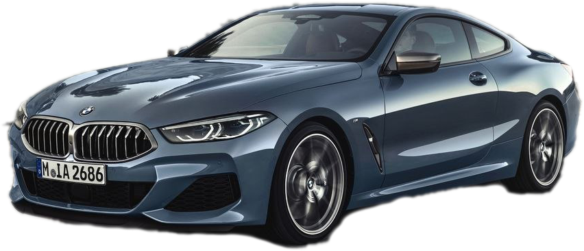 BMW 8 সিরিজ কুপের পাশের দৃশ্য ওয়ালপেপার
