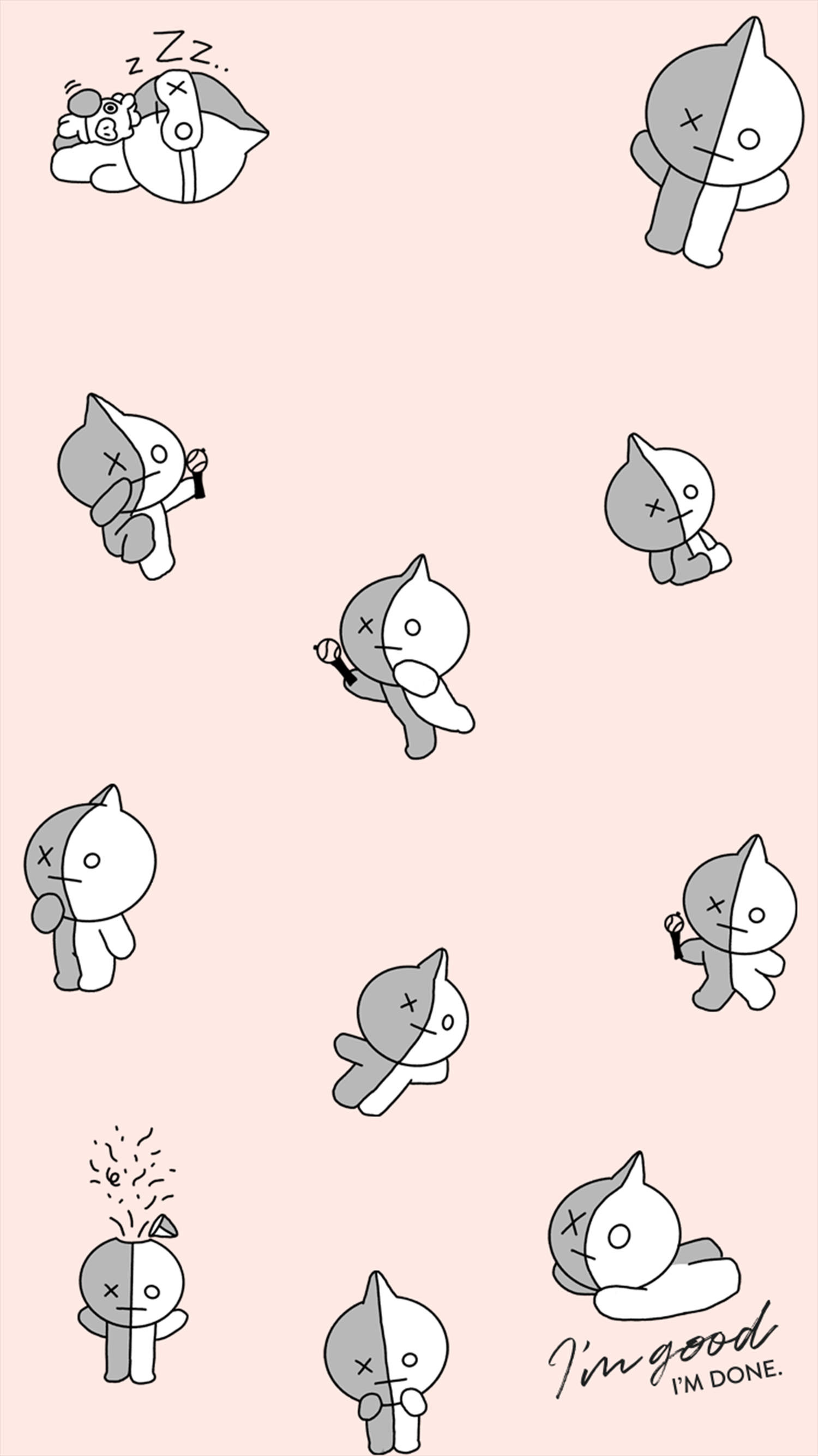 চার্মিং ভ্যান BT21 ওয়ালপেপার
