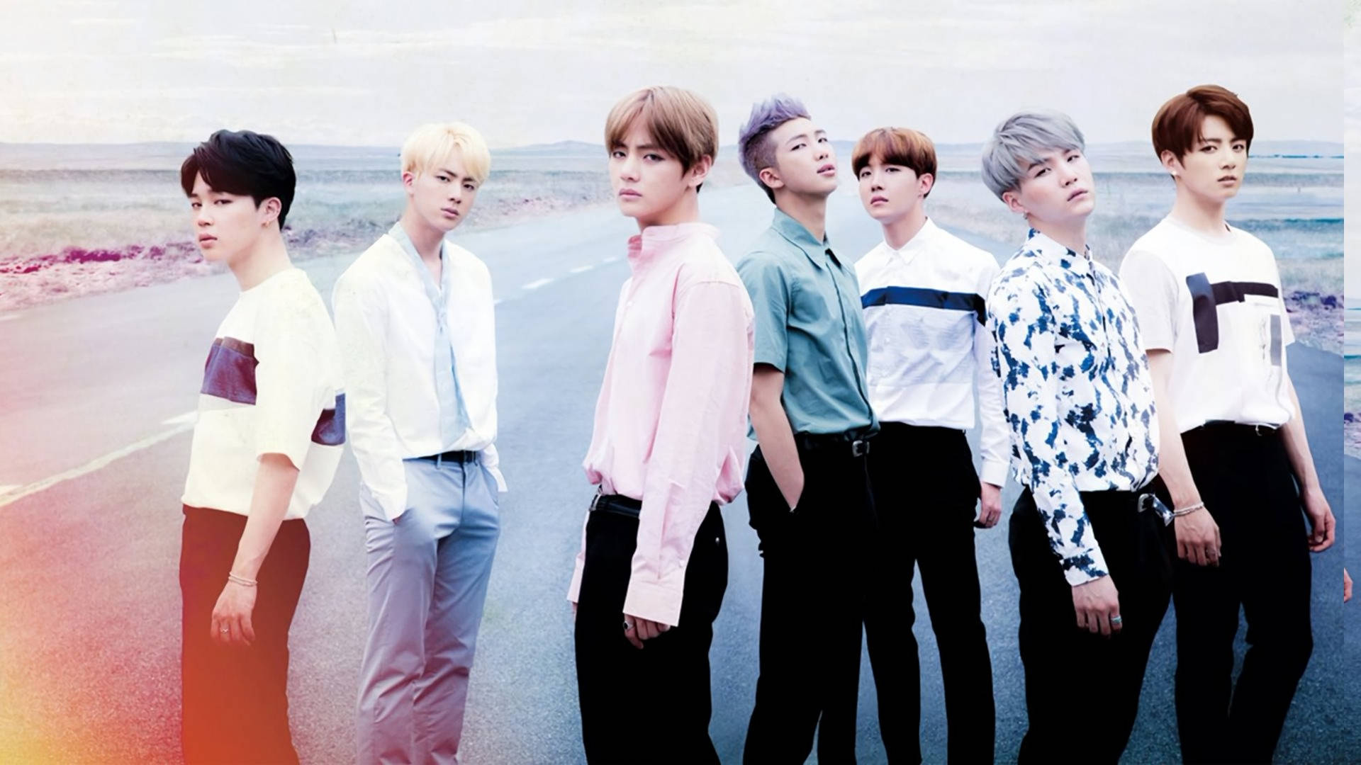 BTS একসাথে পথে ওয়ালপেপার