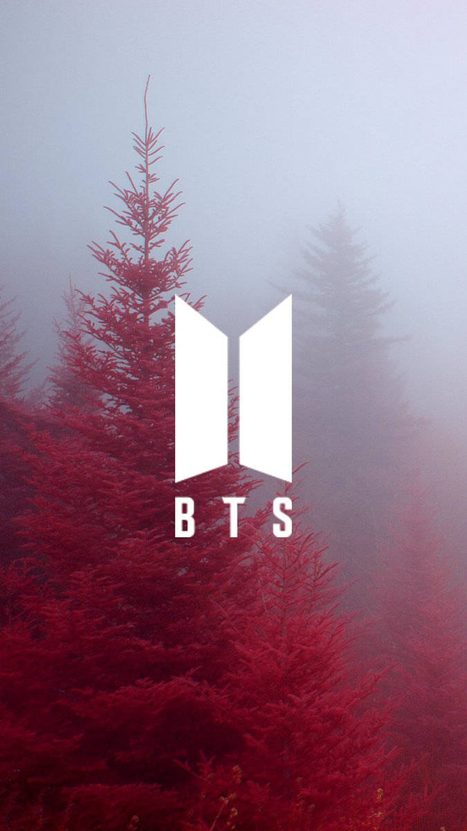 BTS লোগো অ্যাস্থেটিক ওয়ালপেপার