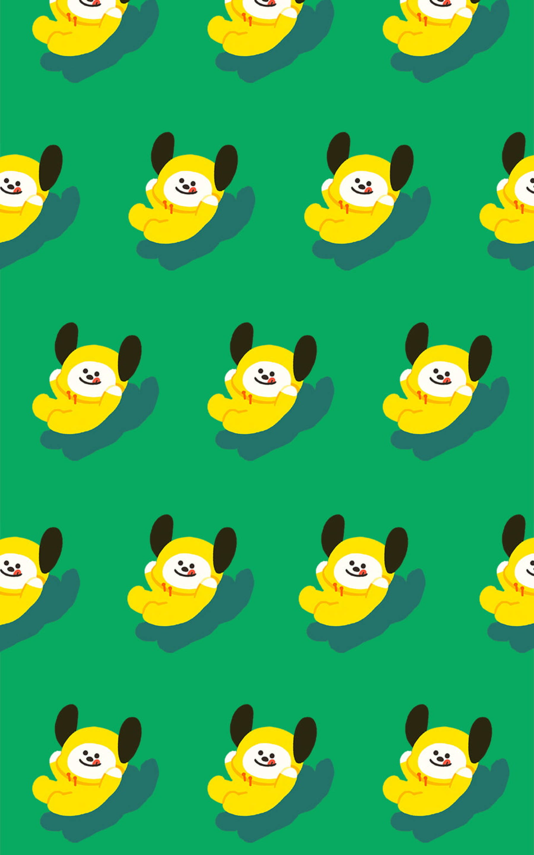 BTS BT21 Chimmy প্যাটার্ন ওয়ালপেপার