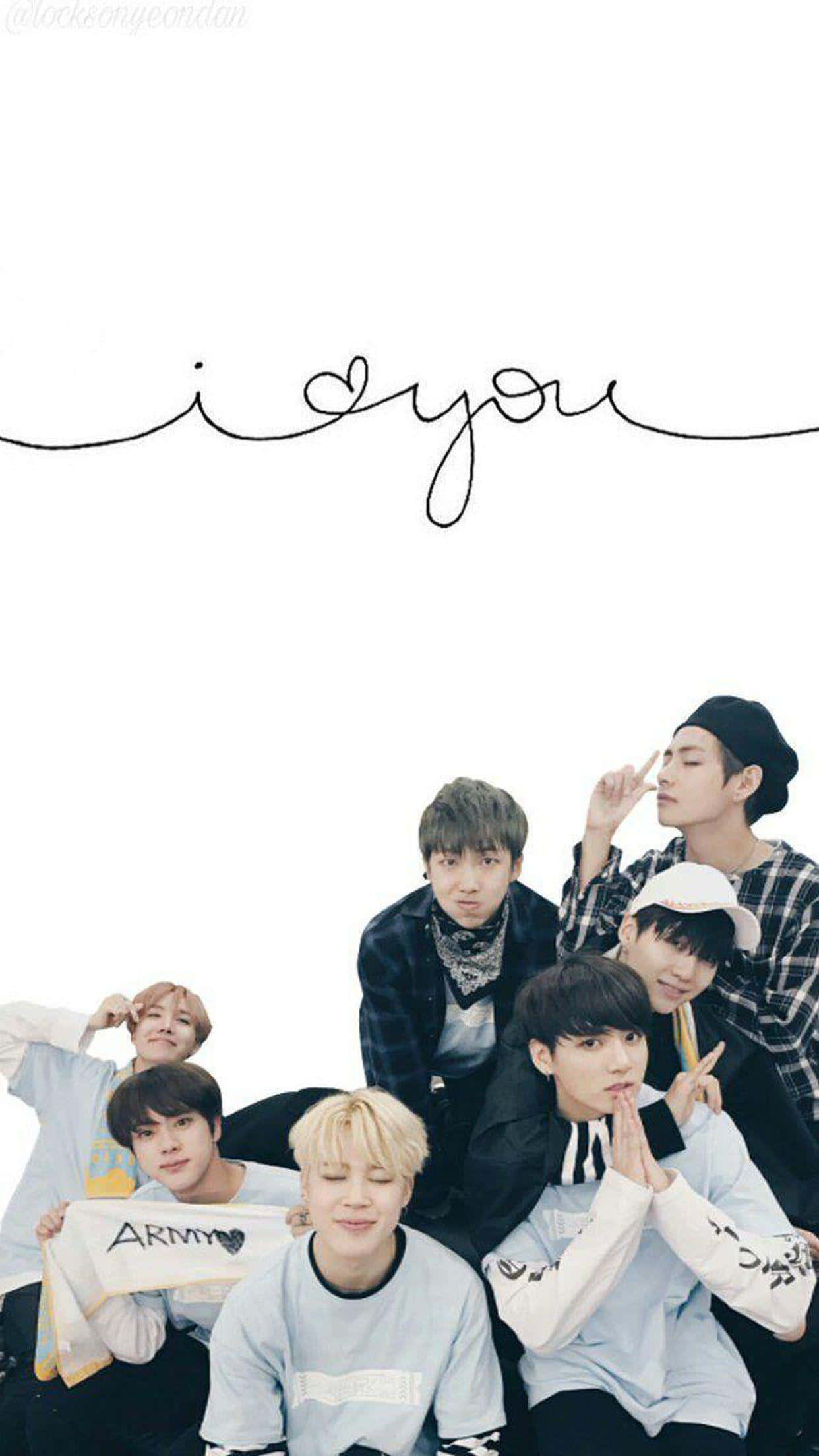 BTS ভালোবাসা আইফোন ওয়ালপেপার
