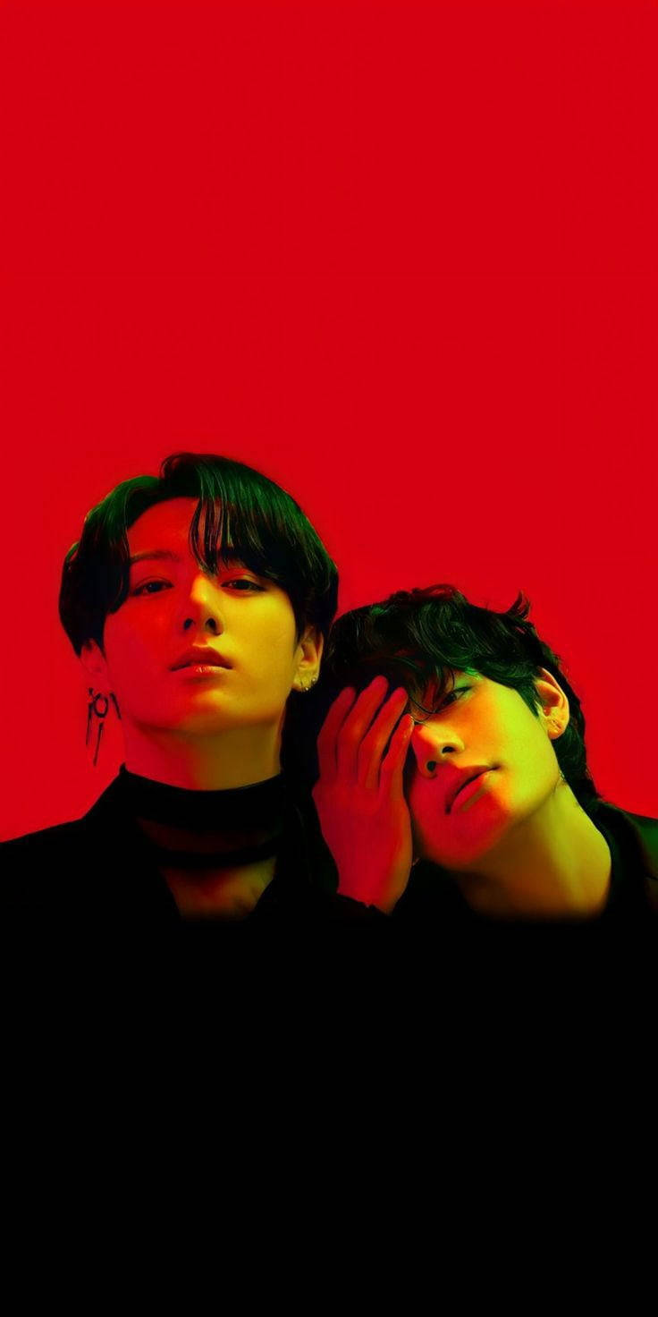 তায়কুক BTS লাল ওয়ালপেপার