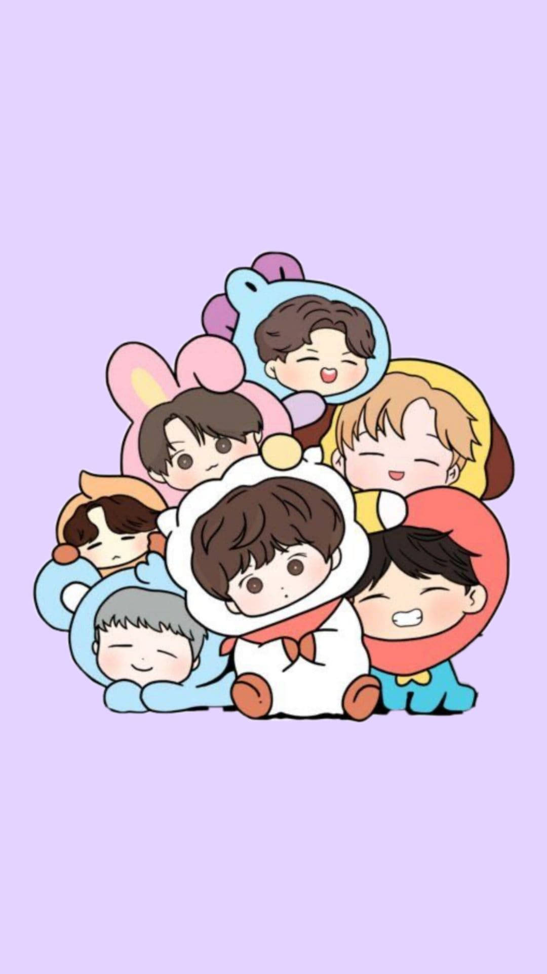 BTS চিবি পাইল ওয়ালপেপার