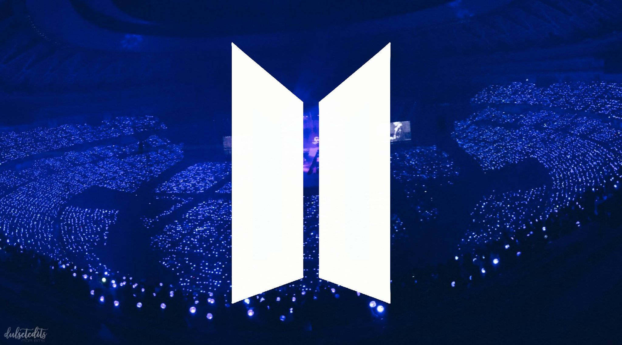 BTS লোগো কনসার্টে ওয়ালপেপার