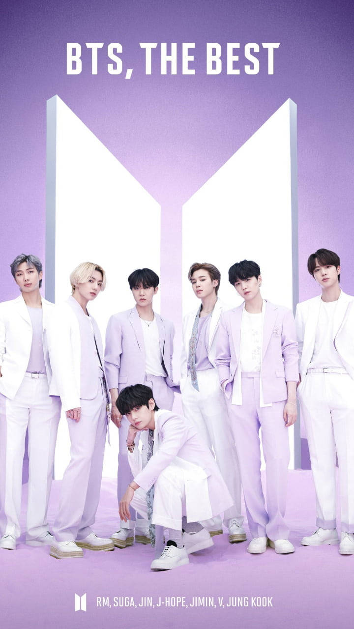 BTS বেগুনি স্যুট নান্দনিক ওয়ালপেপার
