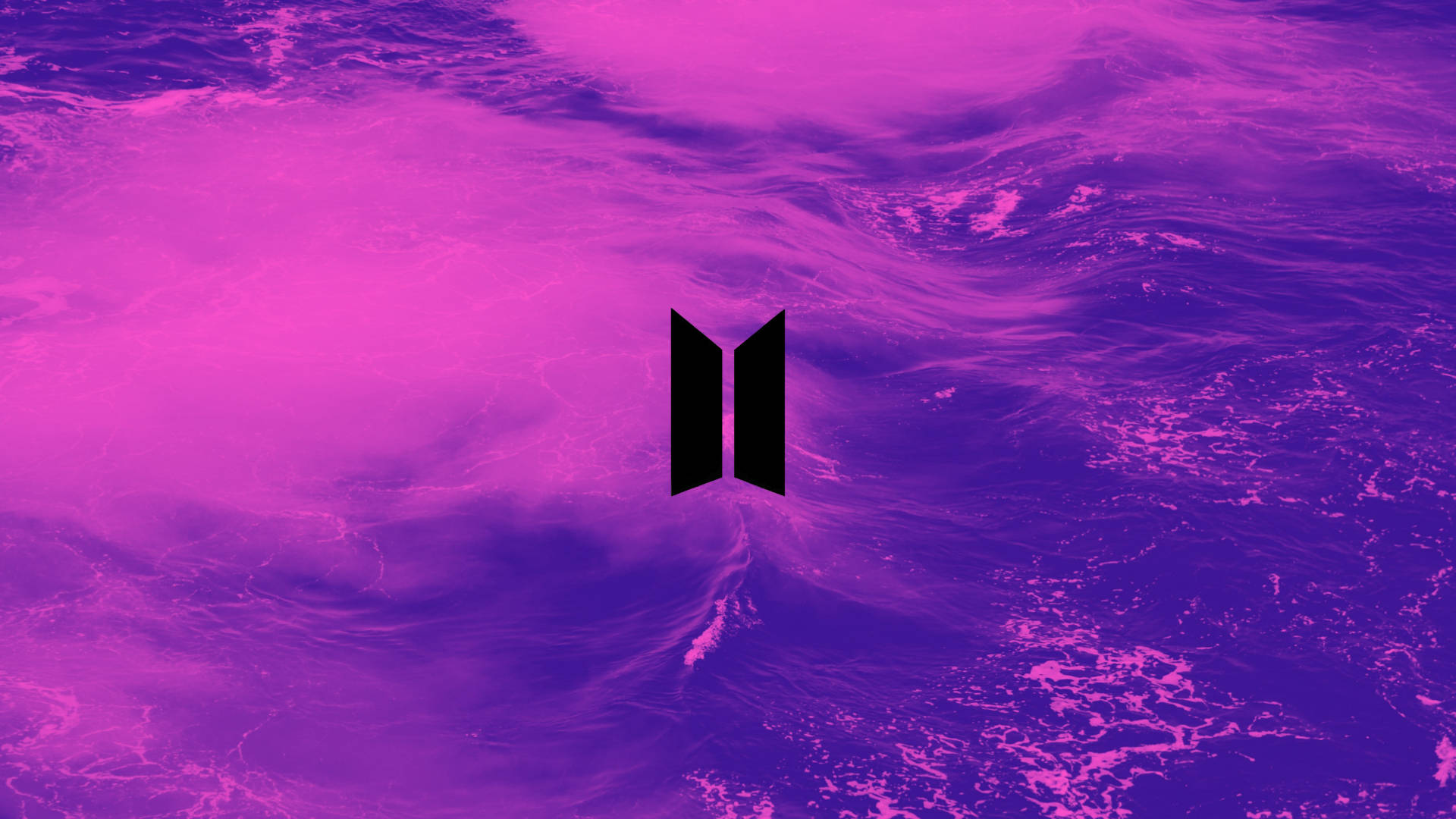 BTS লোগো বেগুনি নান্দনিক ওয়ালপেপার