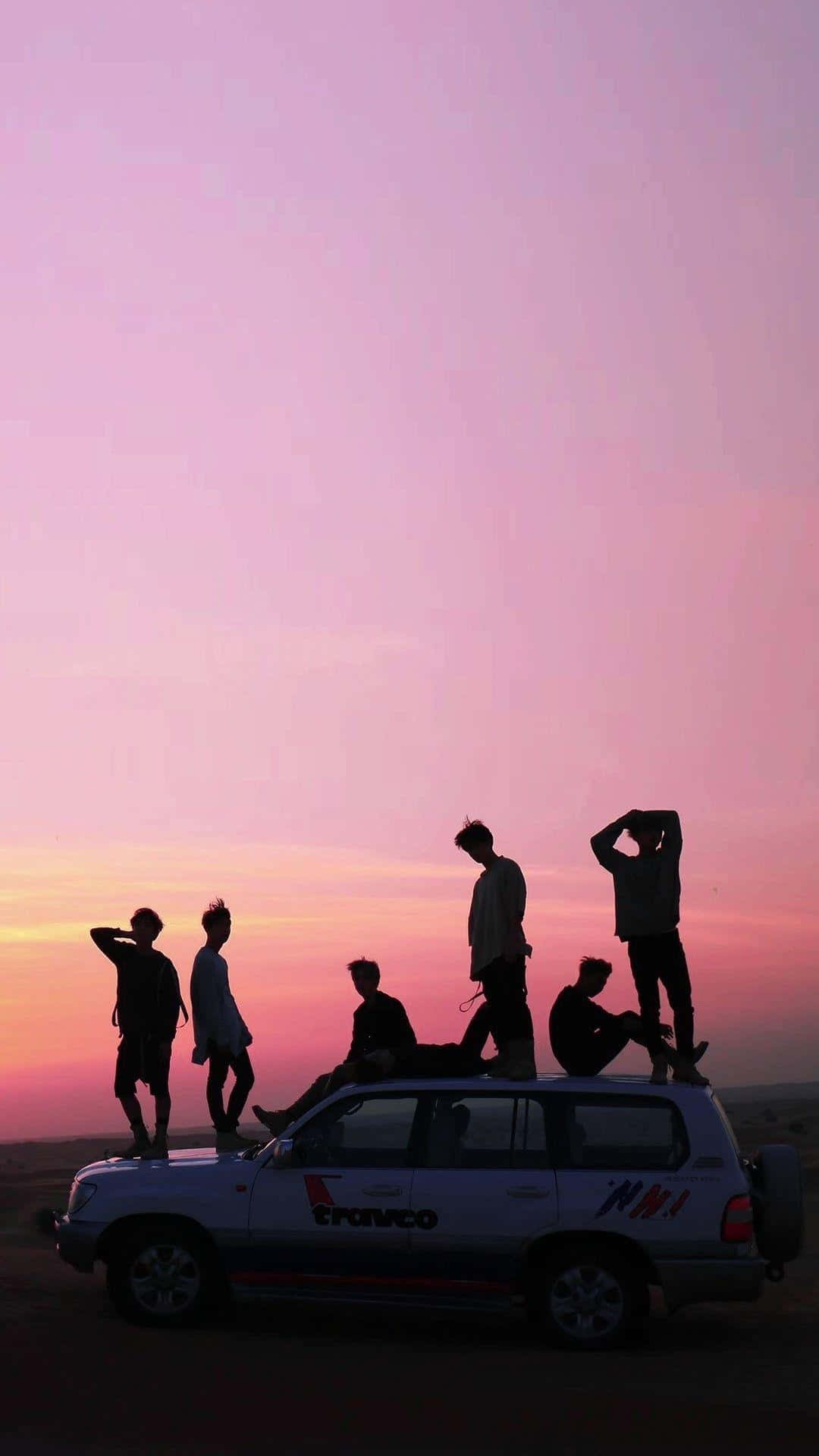 BTS বেগুনি আকাশ আইফোন