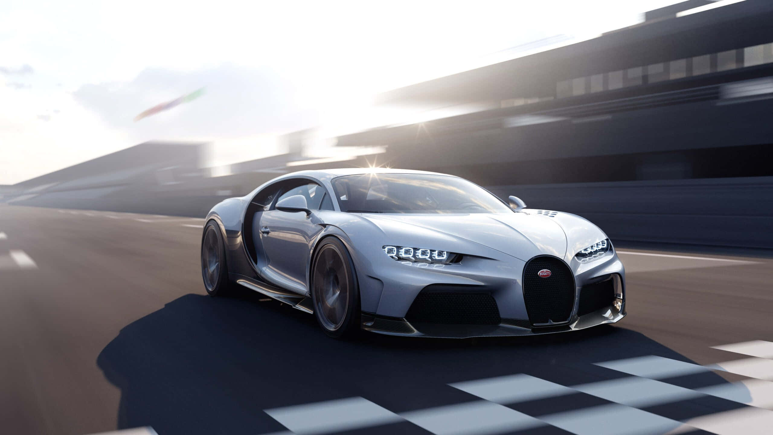 অসাধারণ Bugatti Chiron। ওয়ালপেপার