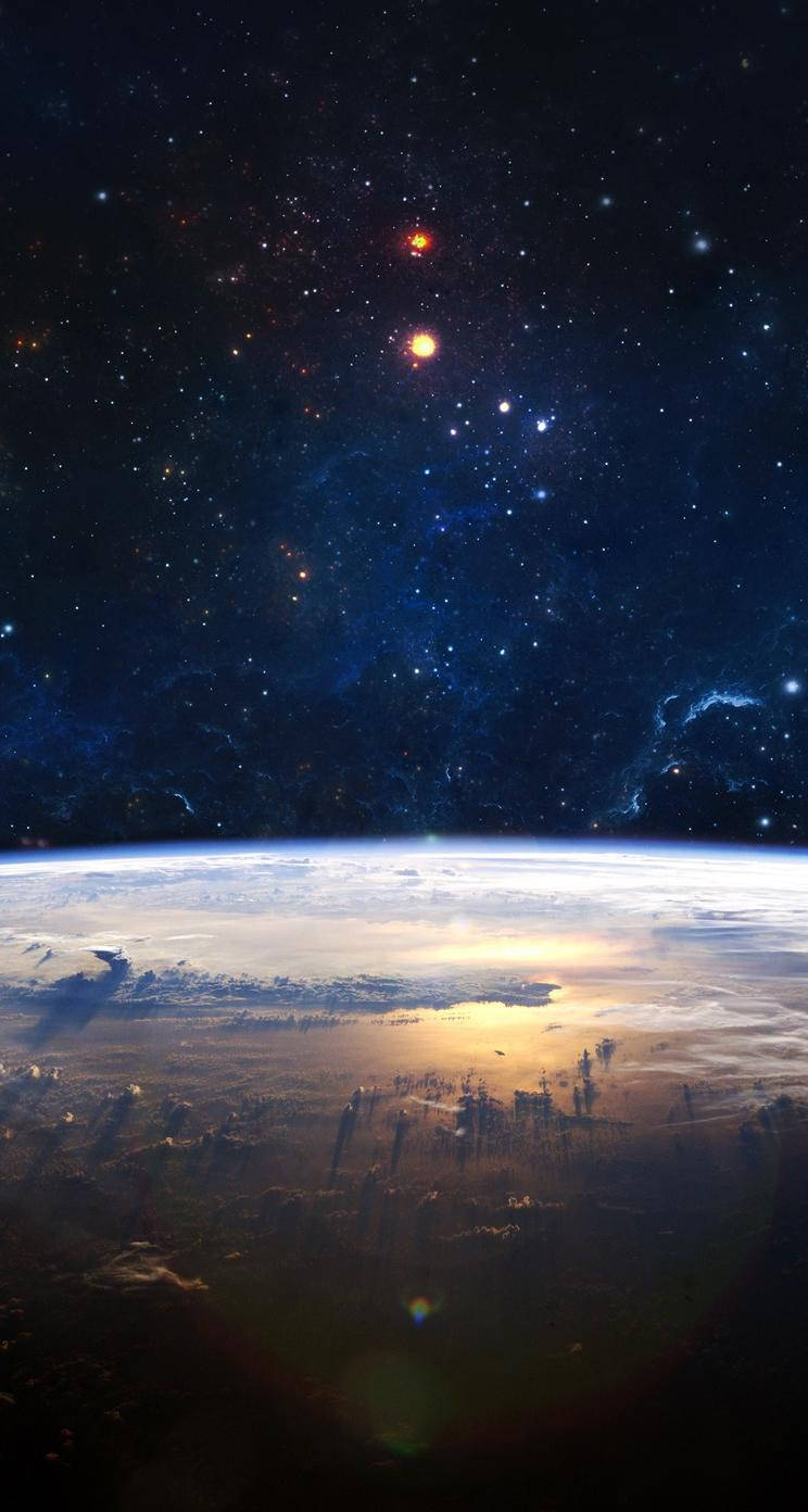 Celestial Body In Space iPhone SE ওয়ালপেপার