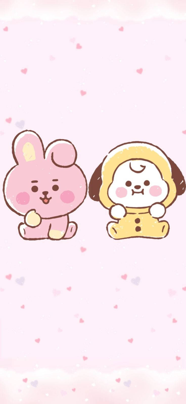 Cooky এবং Chimmy সুন্দর iPhone ওয়ালপেপার