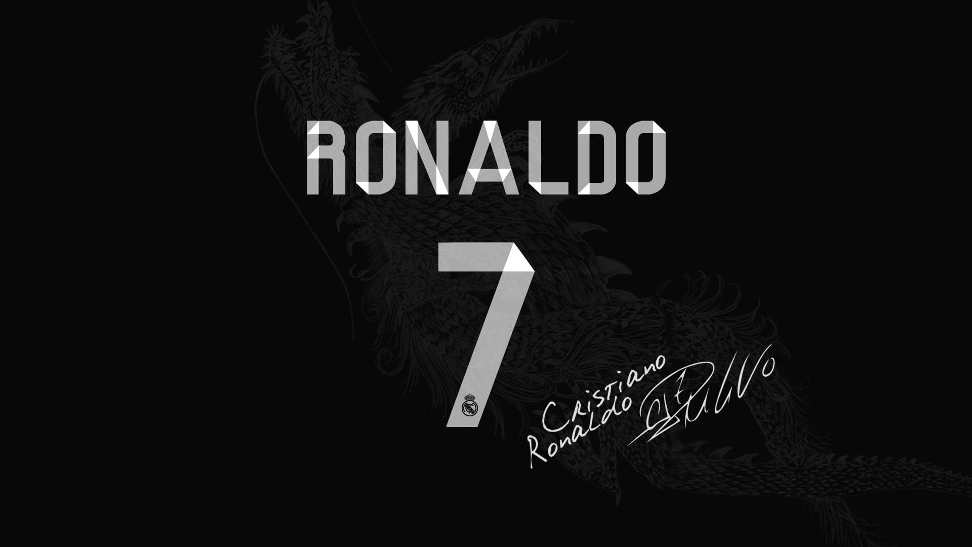CR7 এইচডি পদবি, নম্বর, স্বাক্ষর ওয়ালপেপার