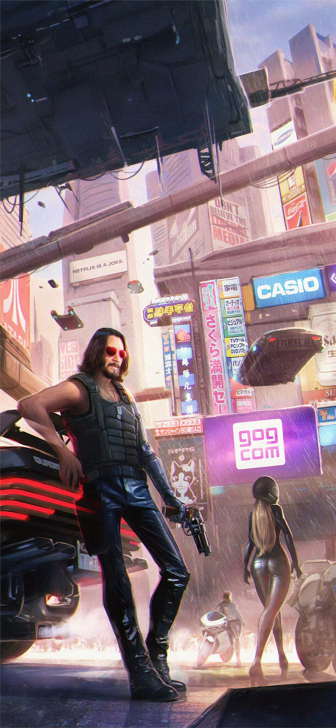 Cyberpunk 2077 থিমযুক্ত Pixel 3XL ওয়ালপেপার