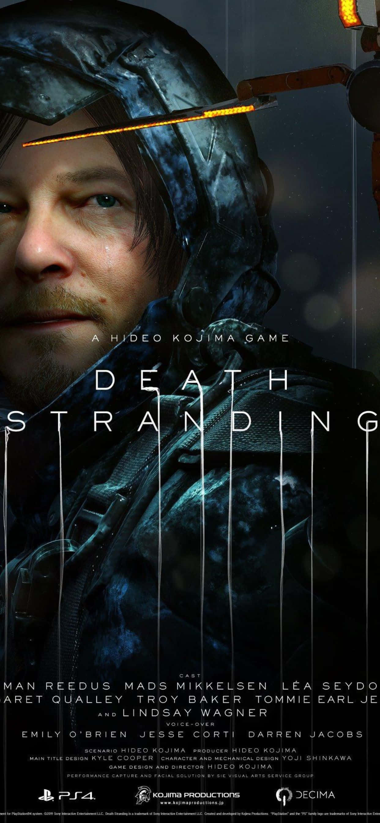 কোজিমার সর্বশেষ ব্লকবাস্টার, 'Death Stranding', iPhone Xs Max-এর জন্য কল্পনা করা হয়েছে। ওয়ালপেপার