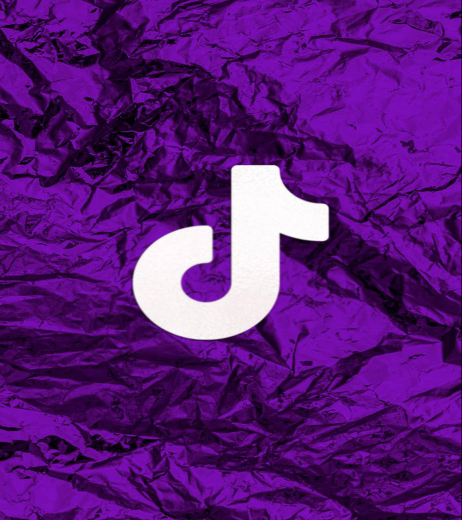 Deep Purple Draped Cloth TikTok Logo ওয়ালপেপার