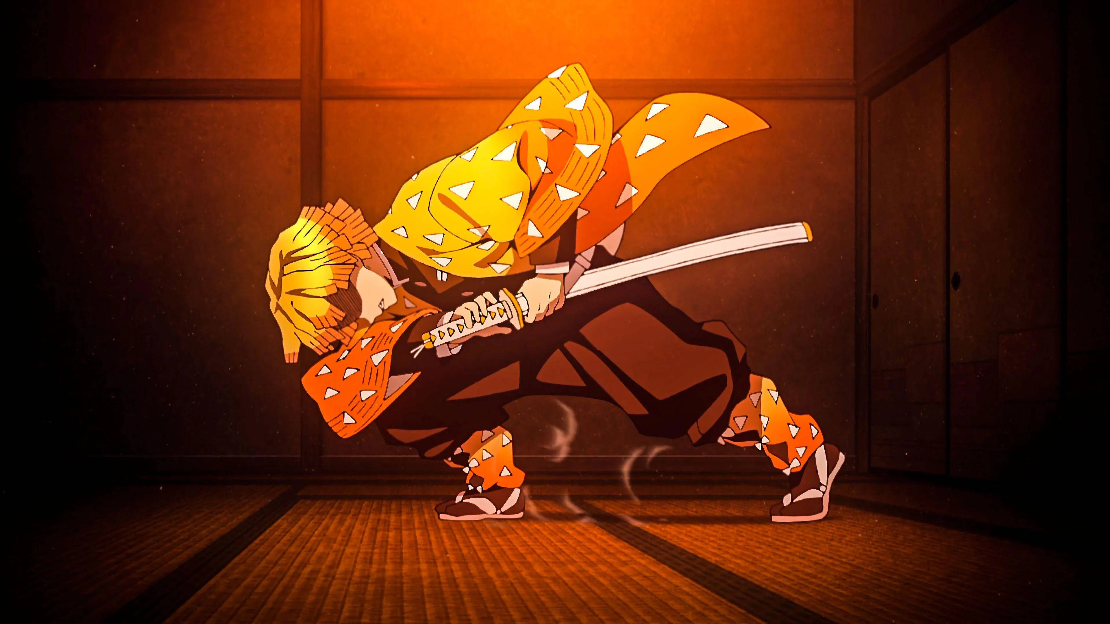 Demon Slayer জেনিৎসু নিচিরিন কাতানা ওয়ালপেপার