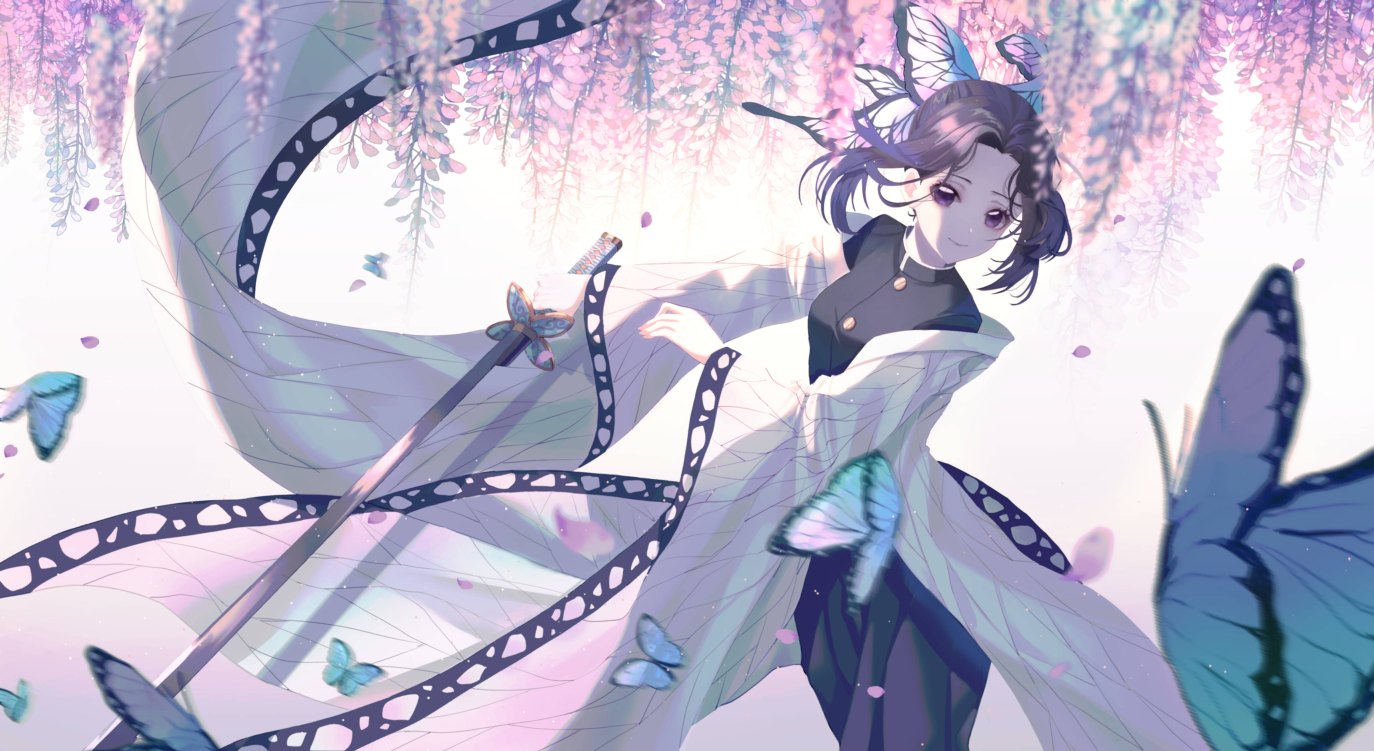 Demon Slayer 4K Shinobu সুন্দর ওয়ালপেপার
