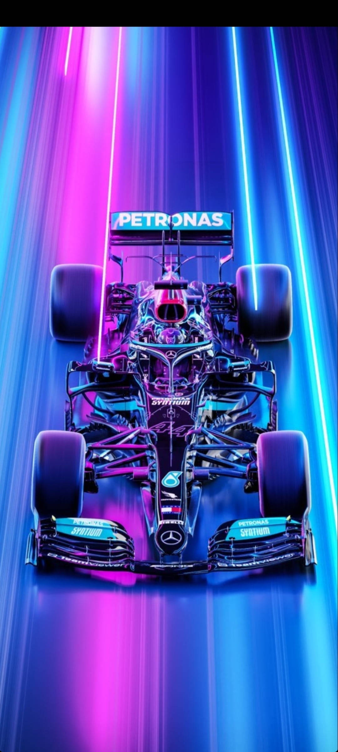F1 AMG পেট্রোনাস নিয়ন রোড আইফোন ওয়ালপেপার