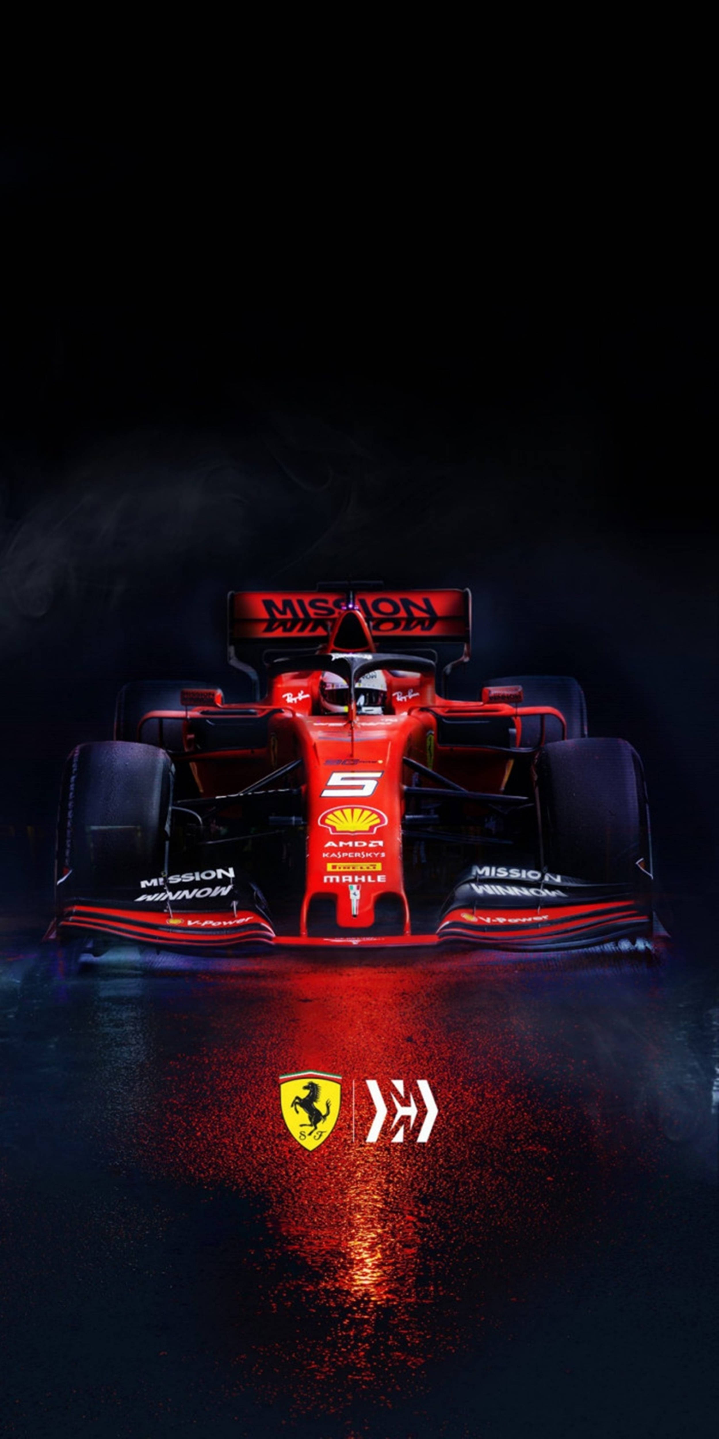F1 ফোন নতুন একক লাল ফেরারি ওয়ালপেপার