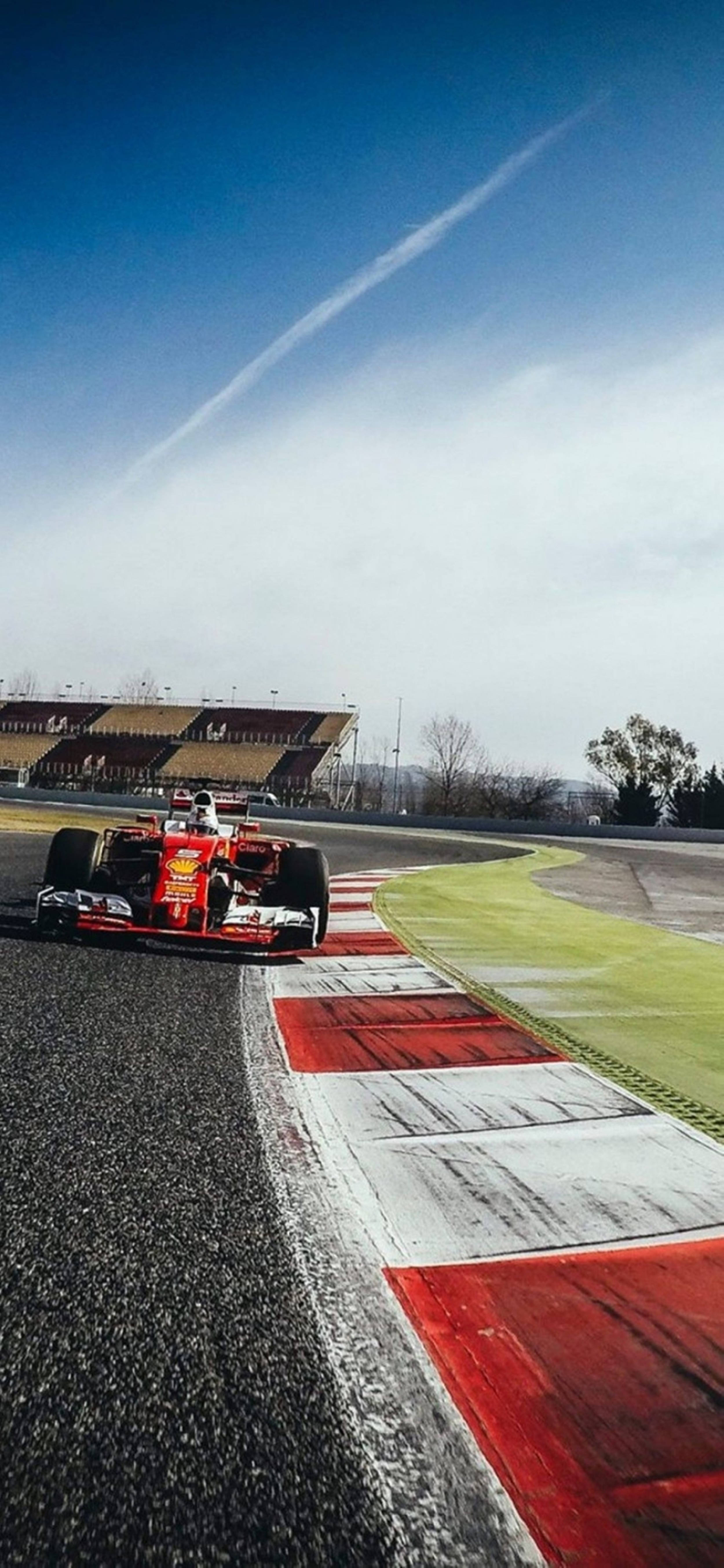F1 ফোন লাল ফেরারি ওয়ালপেপার