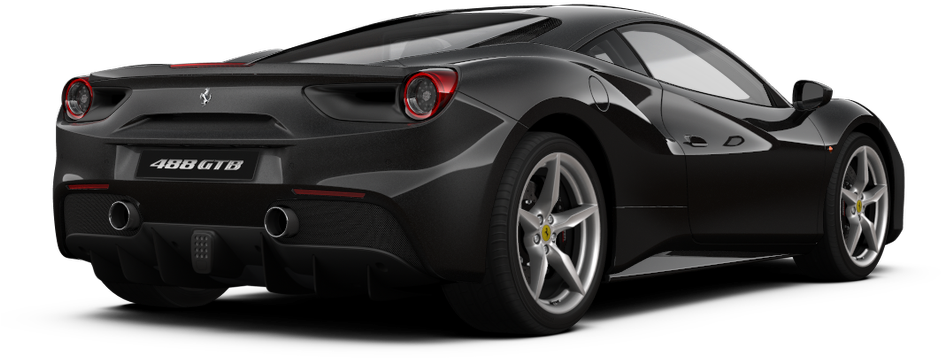 Ferrari488 G T B পিছনের দৃশ্য ওয়ালপেপার