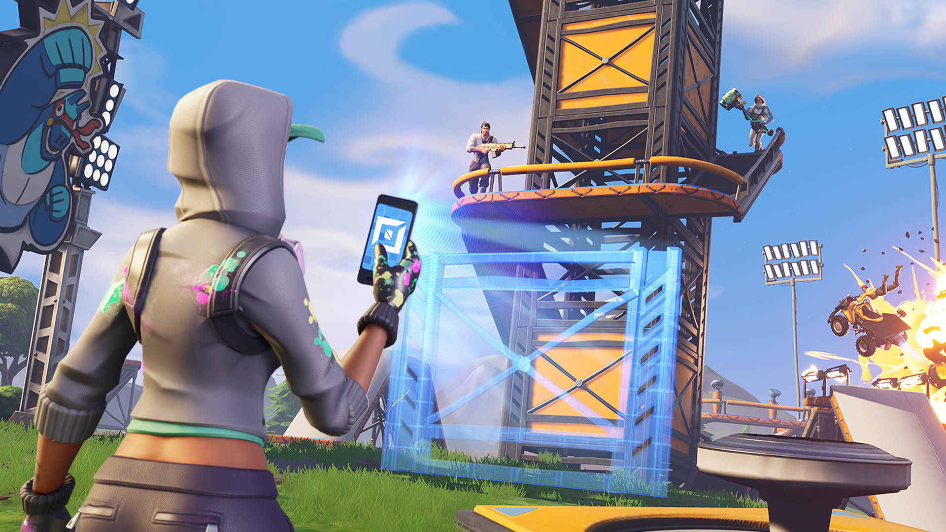 ব্যাটল বাস জয় করো "Fortnite"-এ ওয়ালপেপার