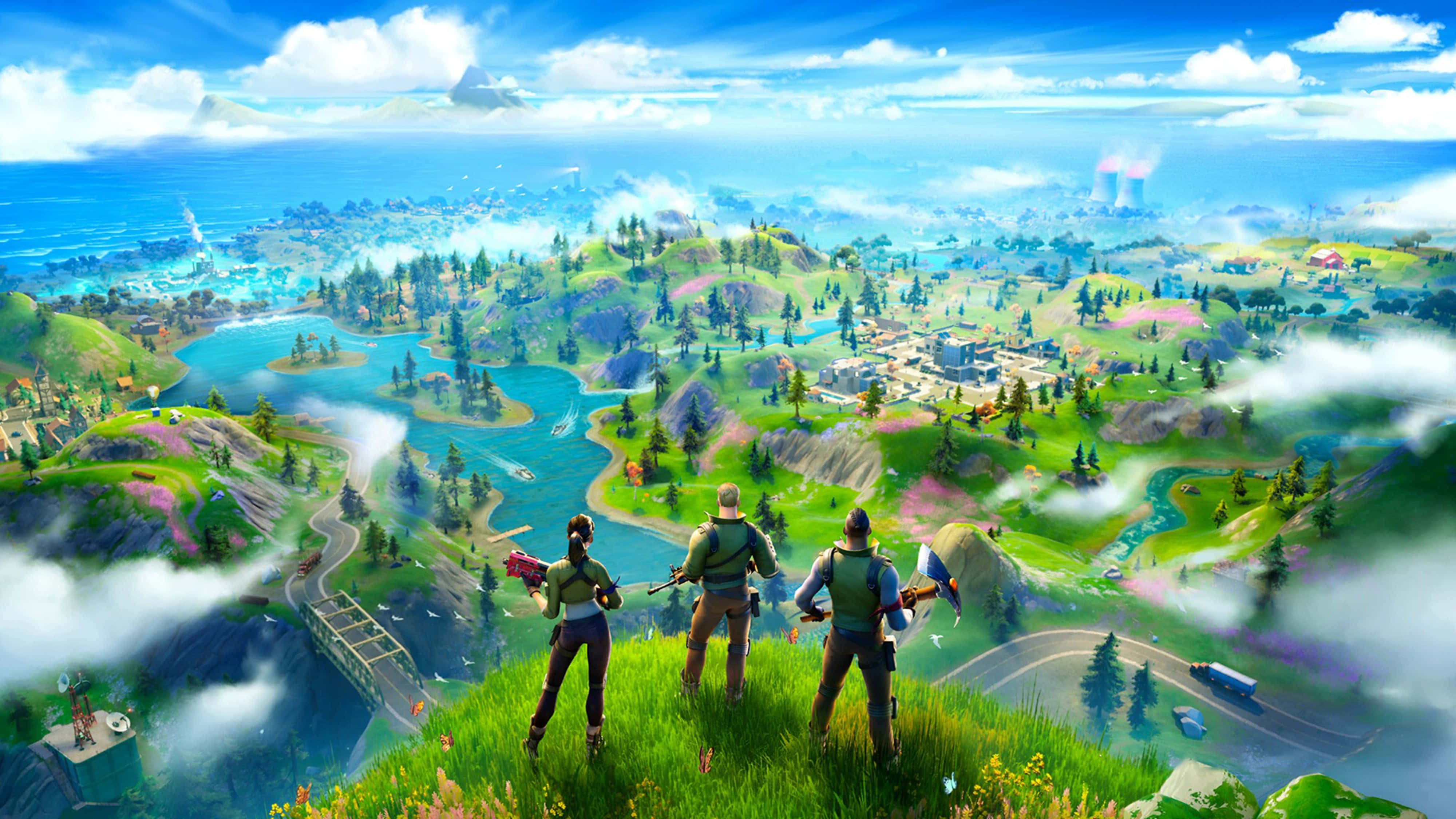 Fortnite Battle Royale লোকেশন 4K ওয়ালপেপার