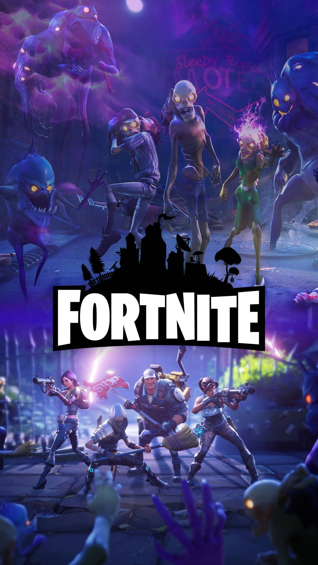 Fortnite-এ জম্বি দলের খুব কাছে যাবেন না ওয়ালপেপার