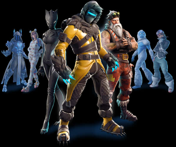 Fortnite ক্যারেক্টার স্কিন শোকেস ওয়ালপেপার