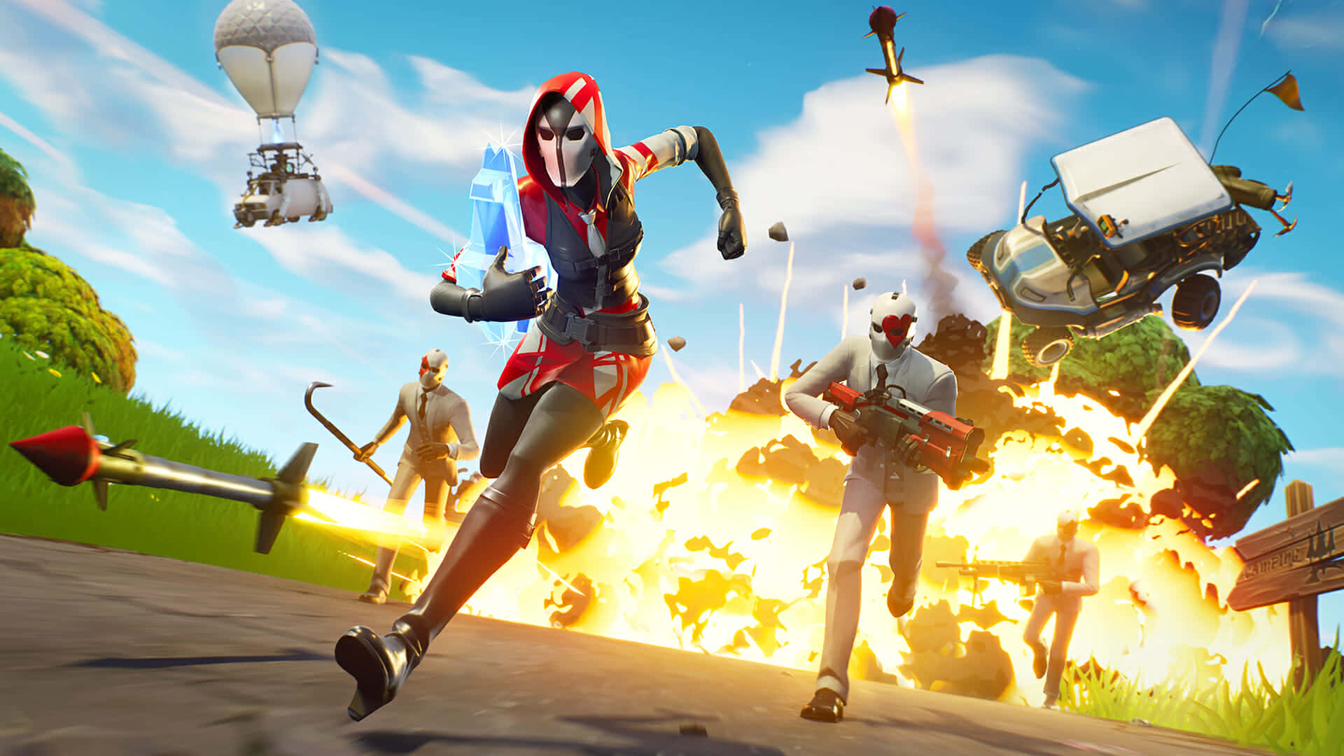 Fortnite দিয়ে আপনার দুশ্চিন্তা দূর করে নাচুন! ওয়ালপেপার