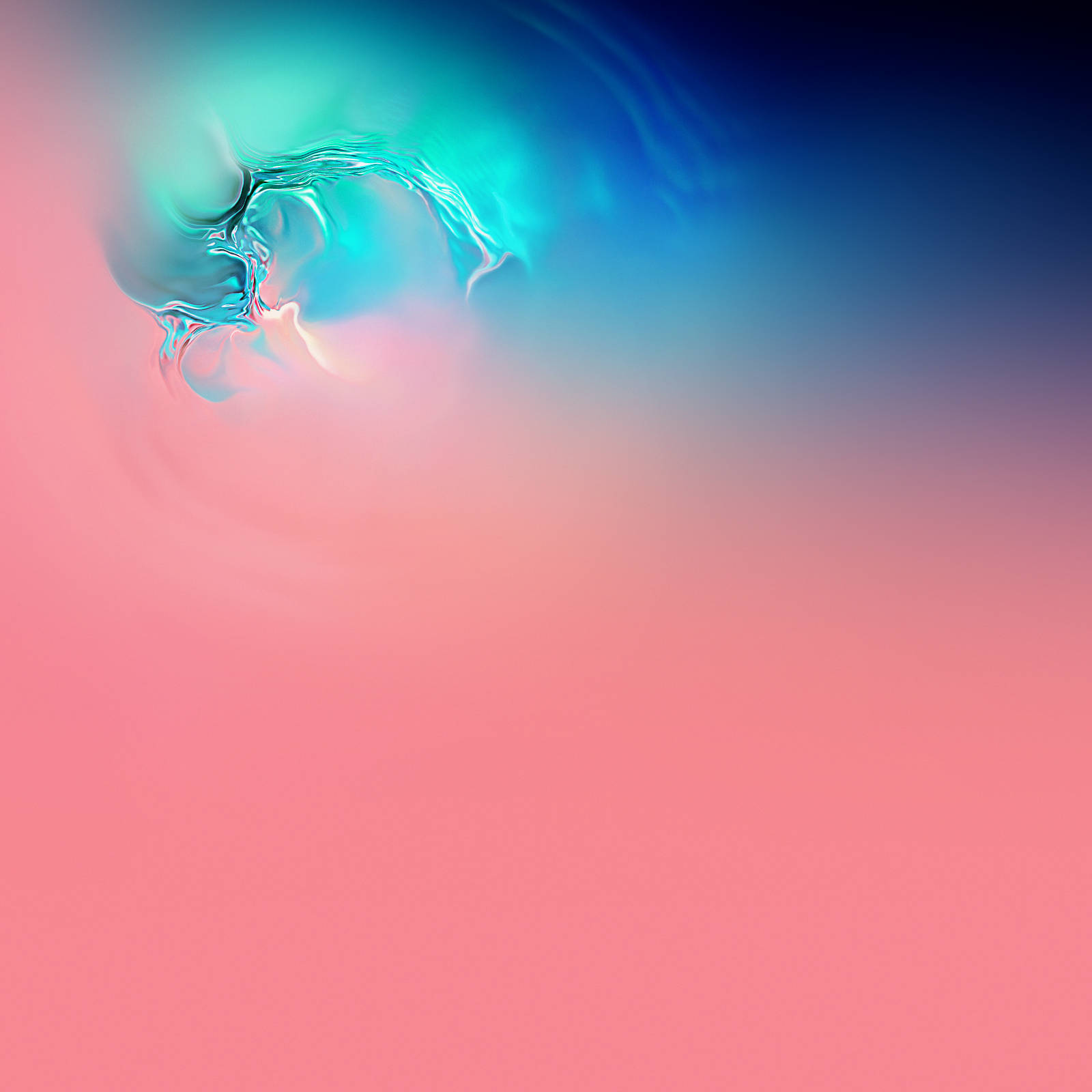 Galaxy S10 নীলের ওপর গোলাপী ওয়ালপেপার