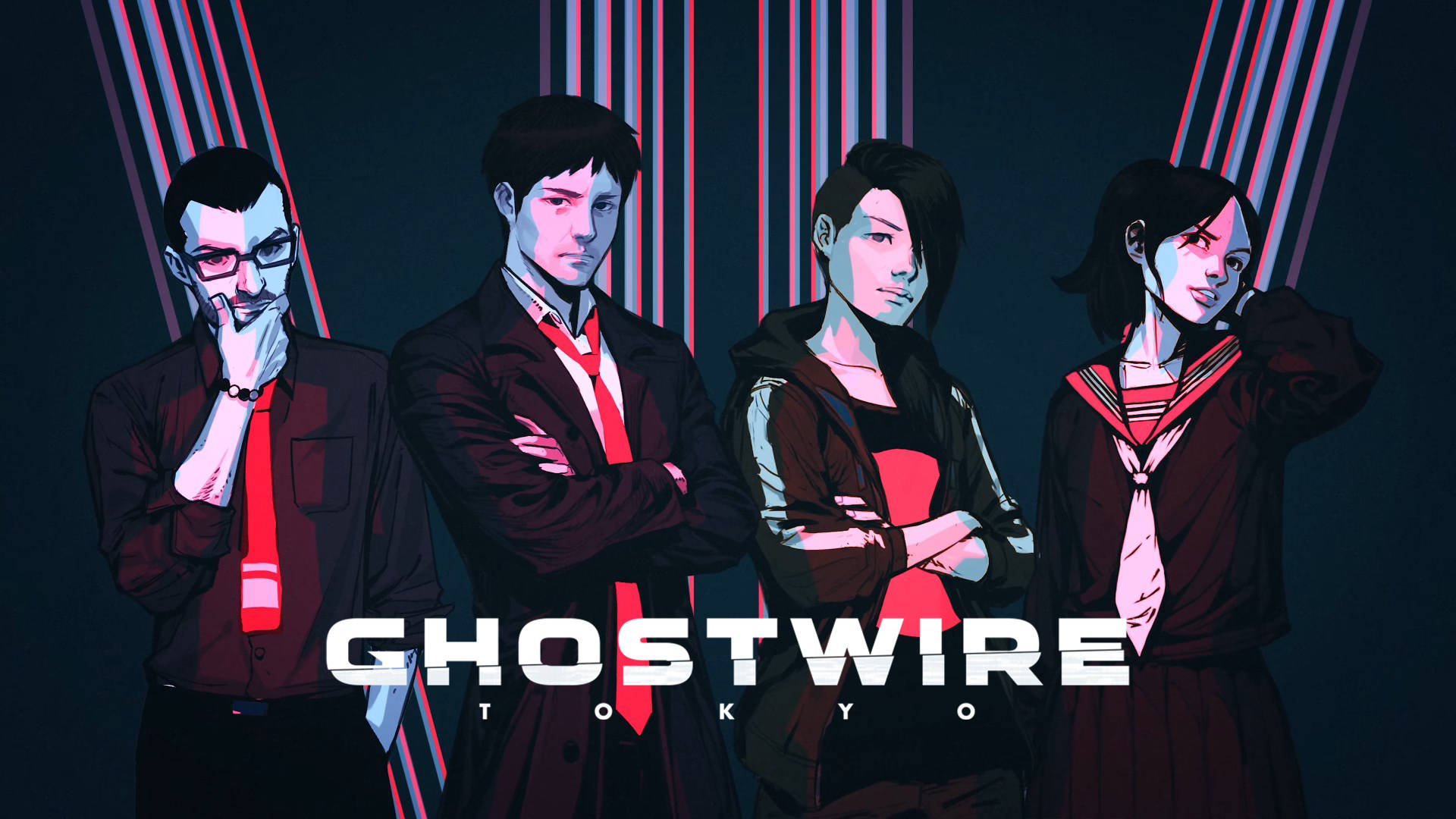 Ghostwire Tokyo গেমের রহস্যময় মানব শত্রু ওয়ালপেপার