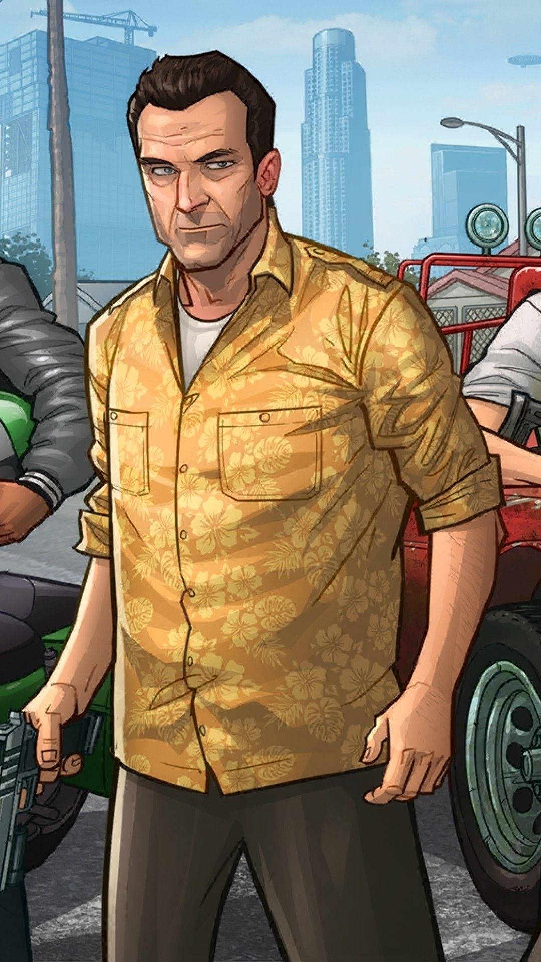 GTA iPhone কার্টুন মাইক ওয়ালপেপার